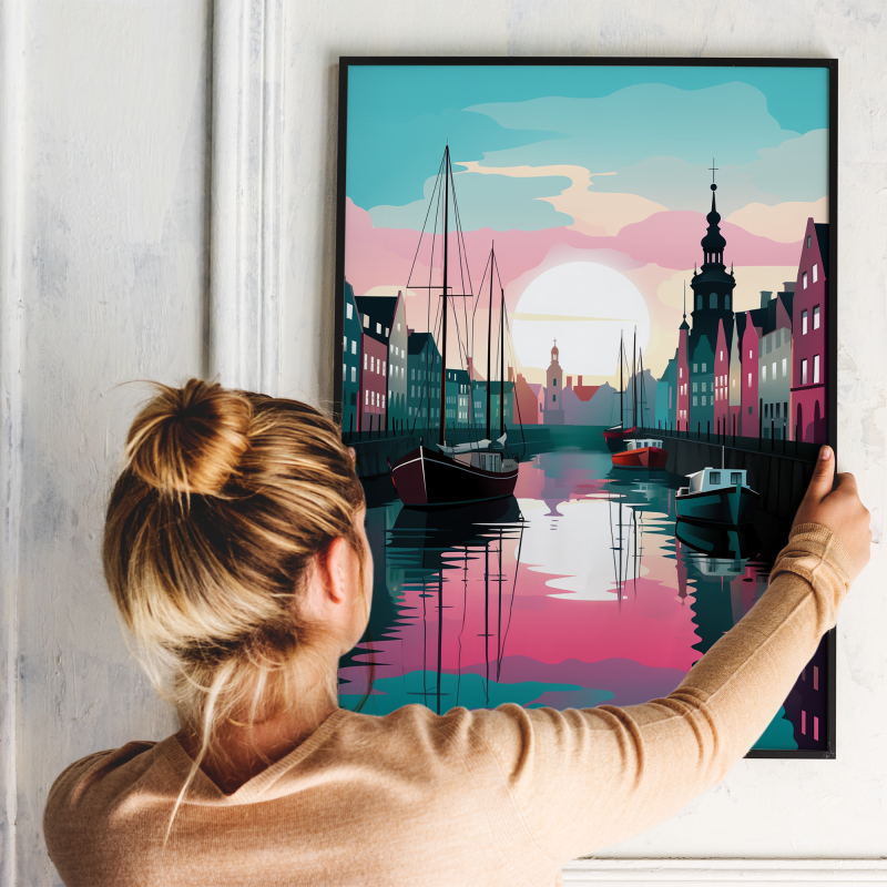 Nyhavn Plakat – Unik Kunst til Dit Hjem og Indretning