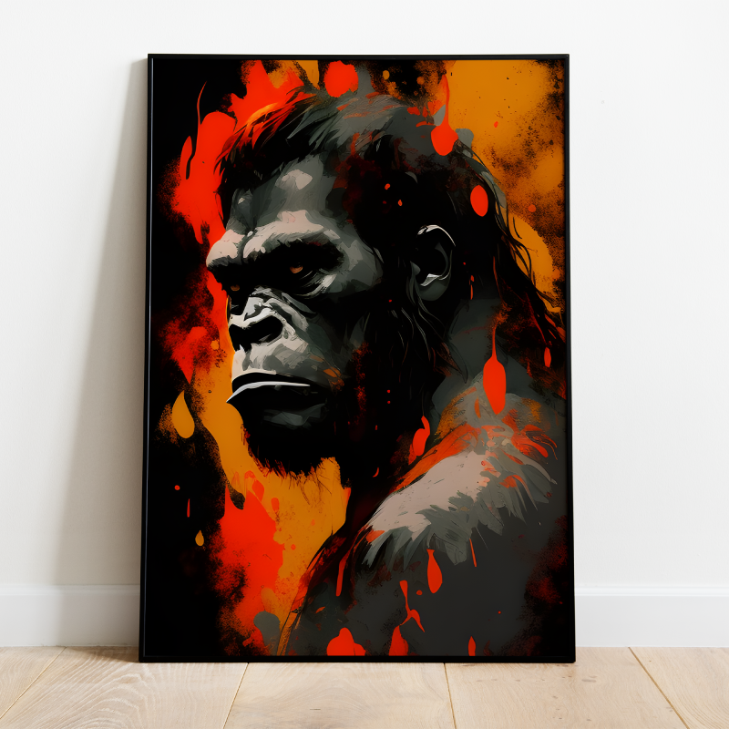 Gorilla Plakat – Unik Kunst til Dit Hjem og Indretning