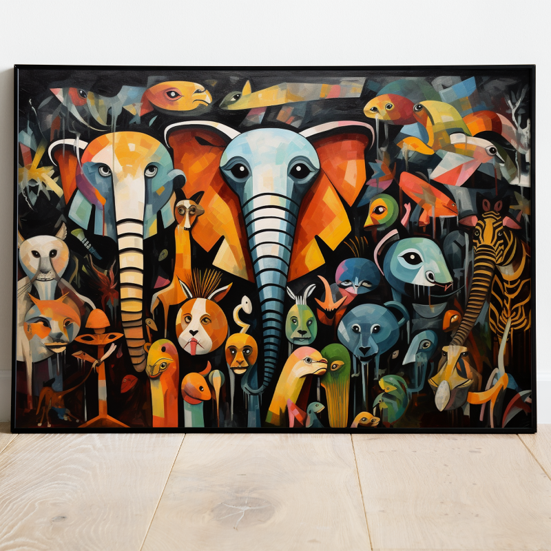 Wildlife Dyre Plakat 1 - Just Karikatur Plakater