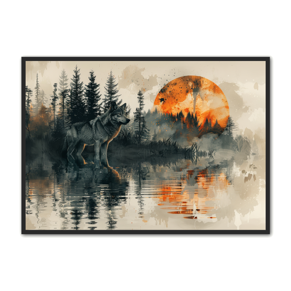 Ulve Plakat 3 – Unik Plakat til Dyre- og Naturfans