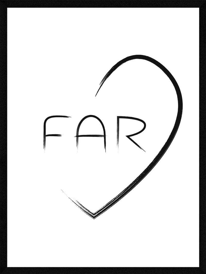 Far Hjerte Plakat - Busk Plakater