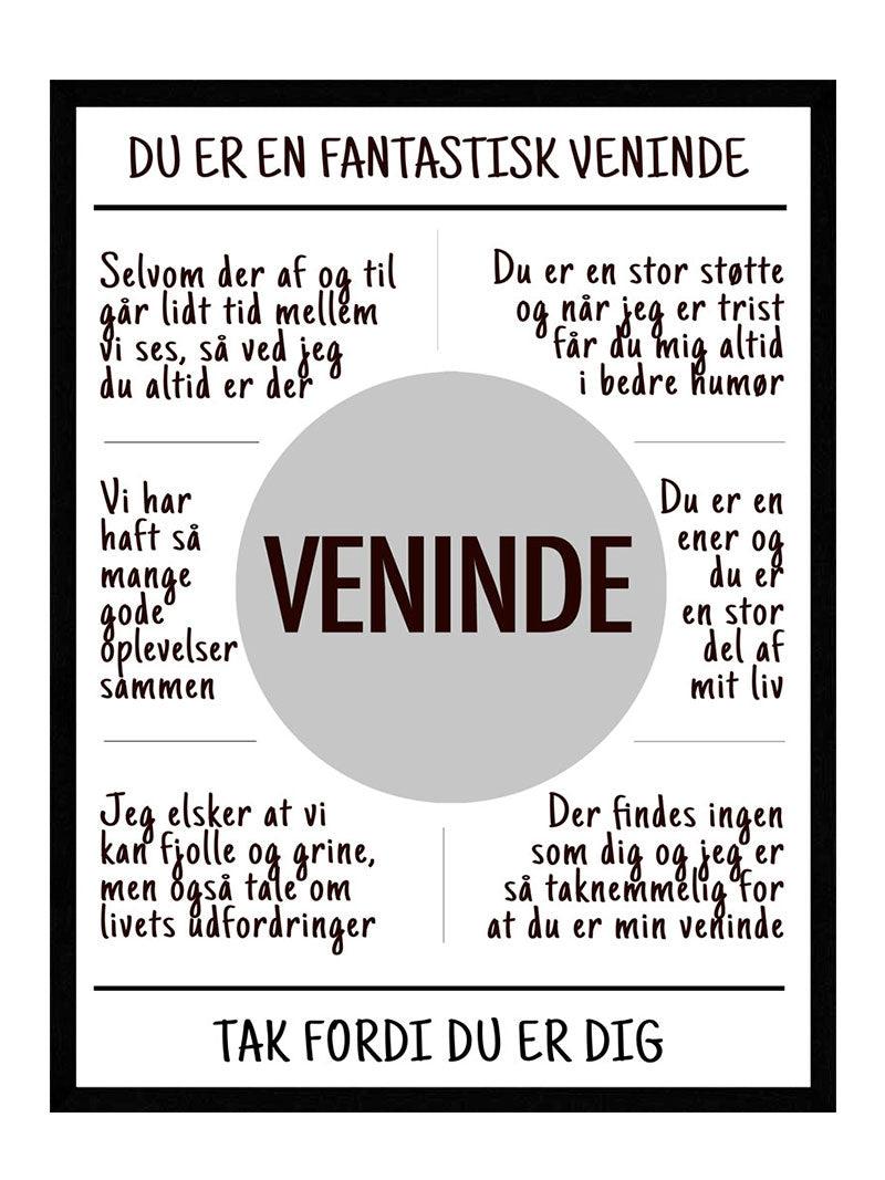 Veninde Plakat - Postersbyus Plakater