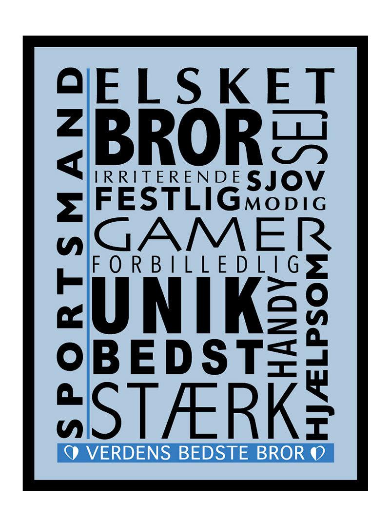 Bror Citat Plakat – Den perfekte gave til din bror!