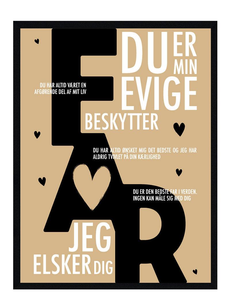 Far Plakat Personlig Plakat - Postersbyus Plakater