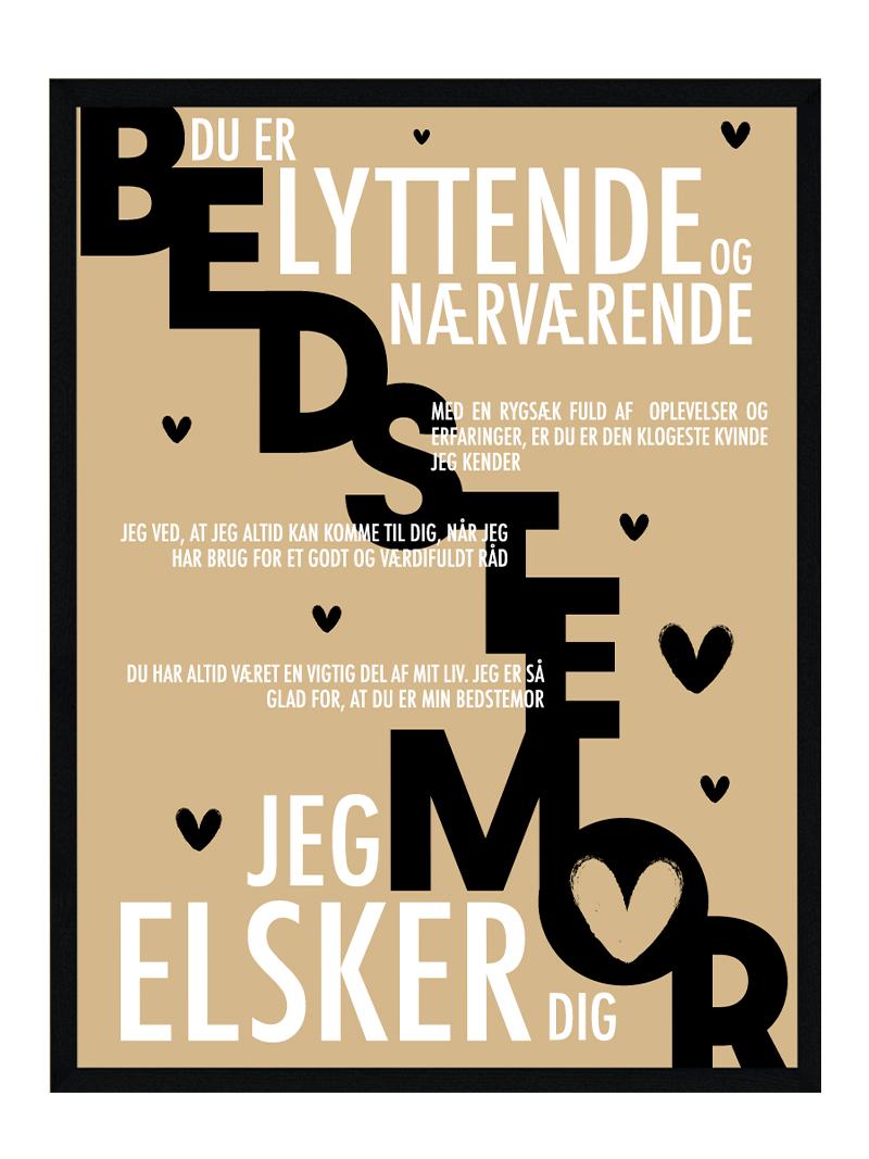 Bedstemor Plakat Personlig Plakat - Postersbyus Plakater