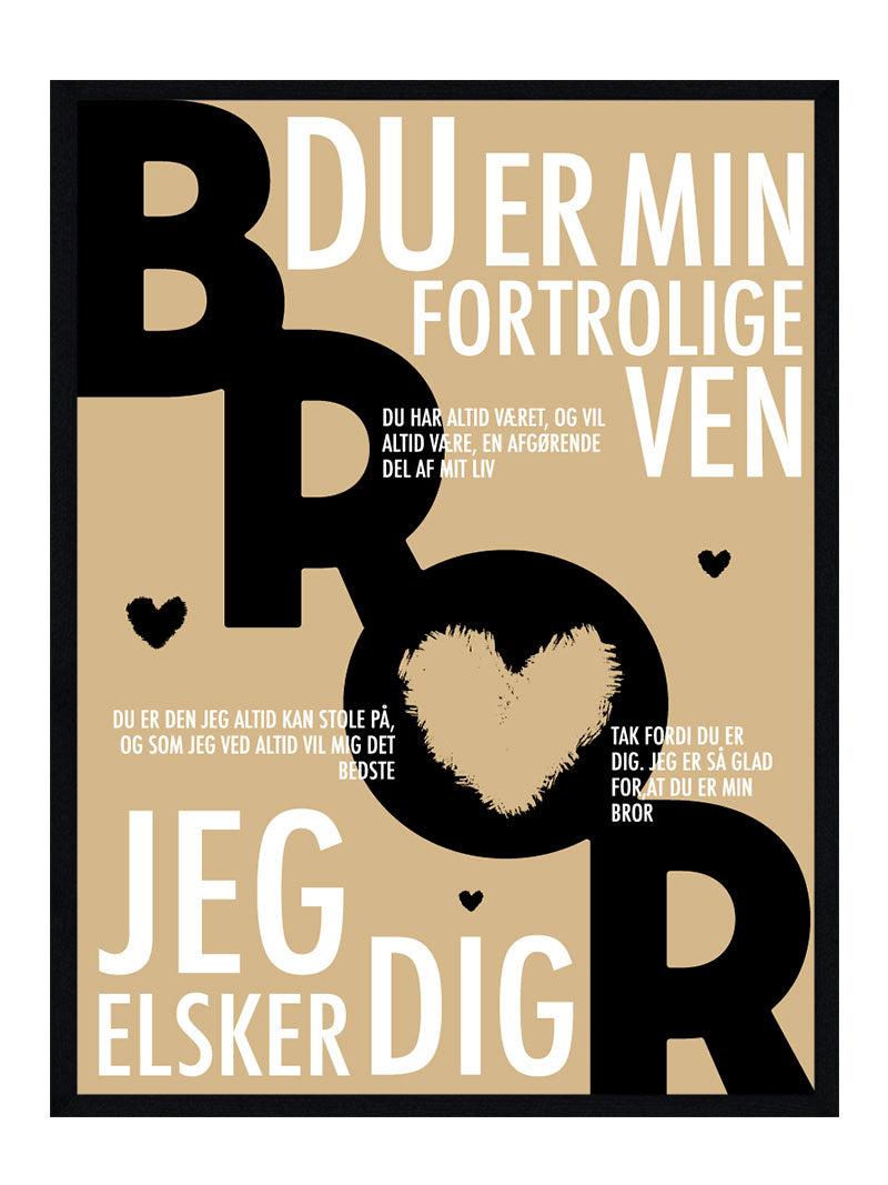 Bror Plakat Personlig Plakat - Postersbyus Plakater
