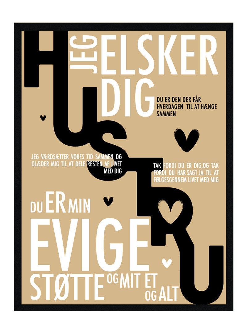 Hustru Plakat Personlig Plakat - Postersbyus Plakater