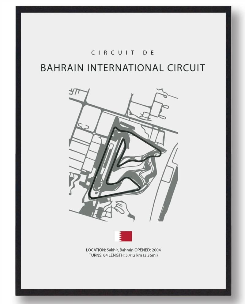 Bahrain Formel 1 Plakat - Oplev ørkenens energi!