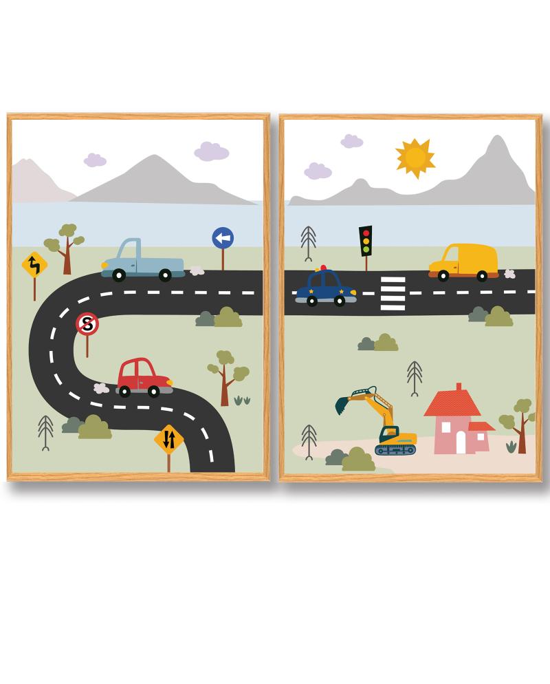 Vand Bjerge Plakat - Plakatdyr.dk Plakater