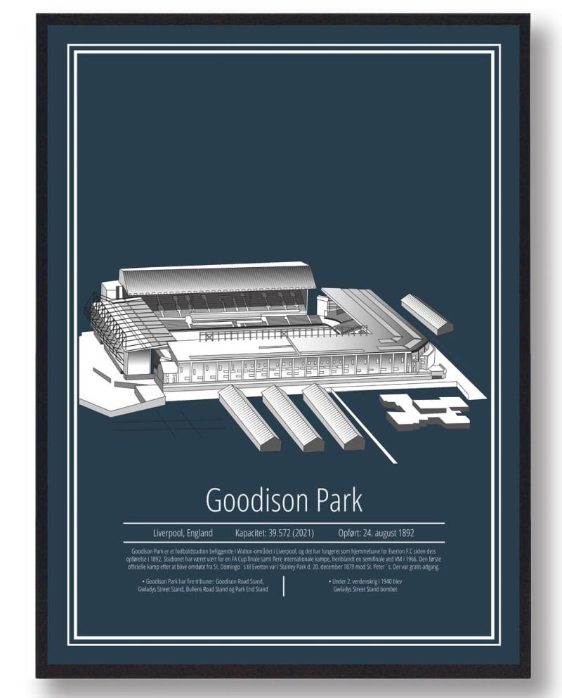 Goodison Park Everton Stadion Plakat - Plakatdyr.dk Plakater