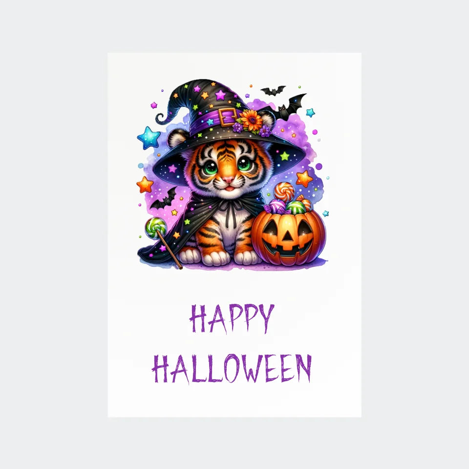 Halloween Plakat Uden Ramme - 123unik Plakater