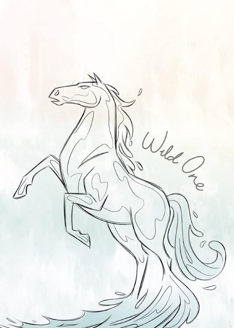 Plakat: Disney Frost Blue Lights 30x40 - Gebenna Plakater