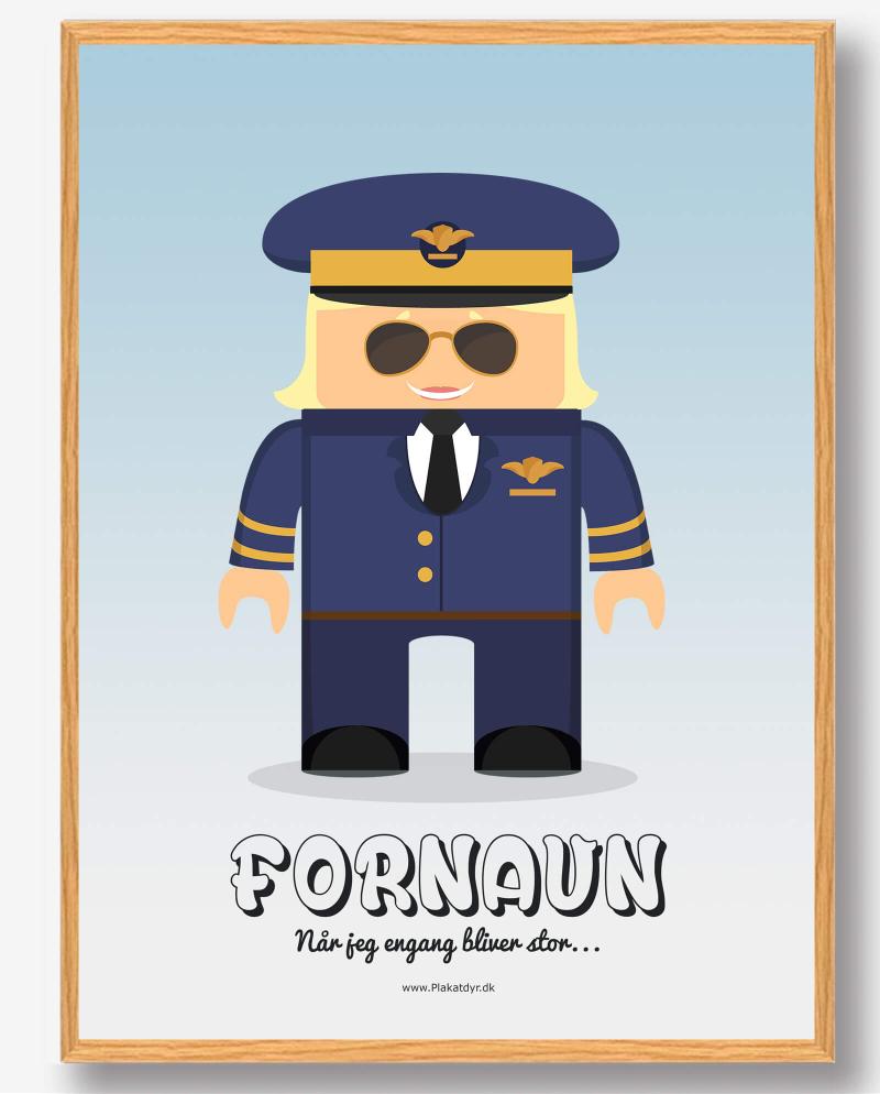 Pilot Pige Plakat - Plakatdyr.dk Plakater