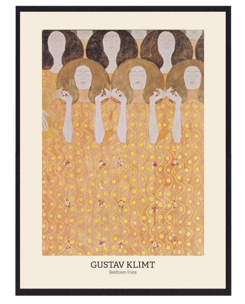Gustav Klimt Beethoven Frieze - Poster Society Plakater