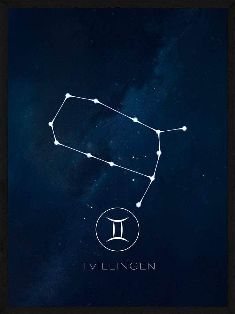 Tvillingen Stjernetegn Plakat - Postersbyus Plakater