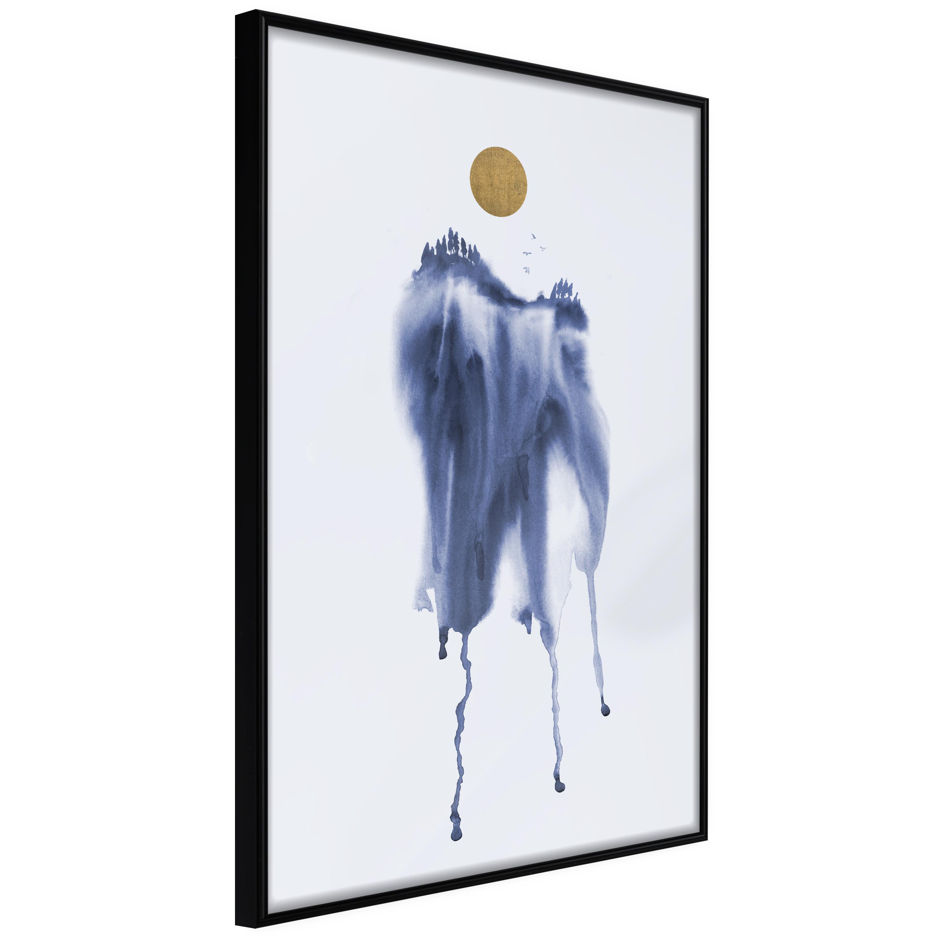 Sort Plakat Watercolour Abstraction Ramme - Boligcenter Plakater  - 5903617110351