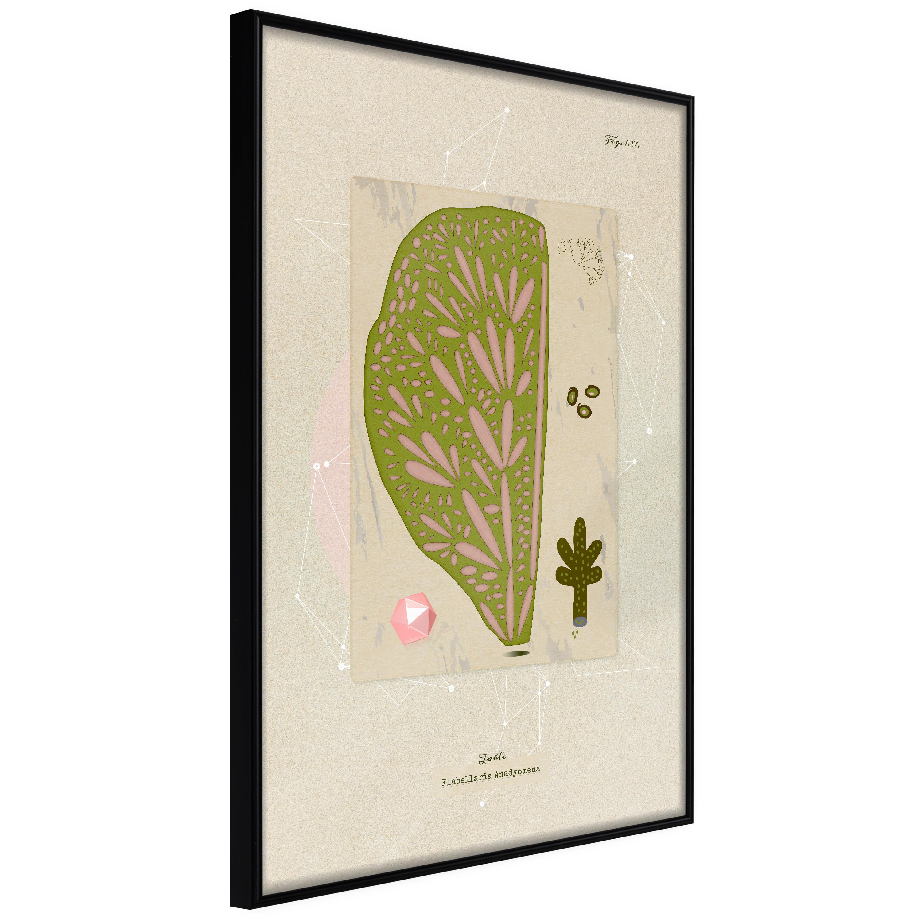 Sort Plakat Abstract Tree Ramme - Boligcenter Plakater  - 5903617088216