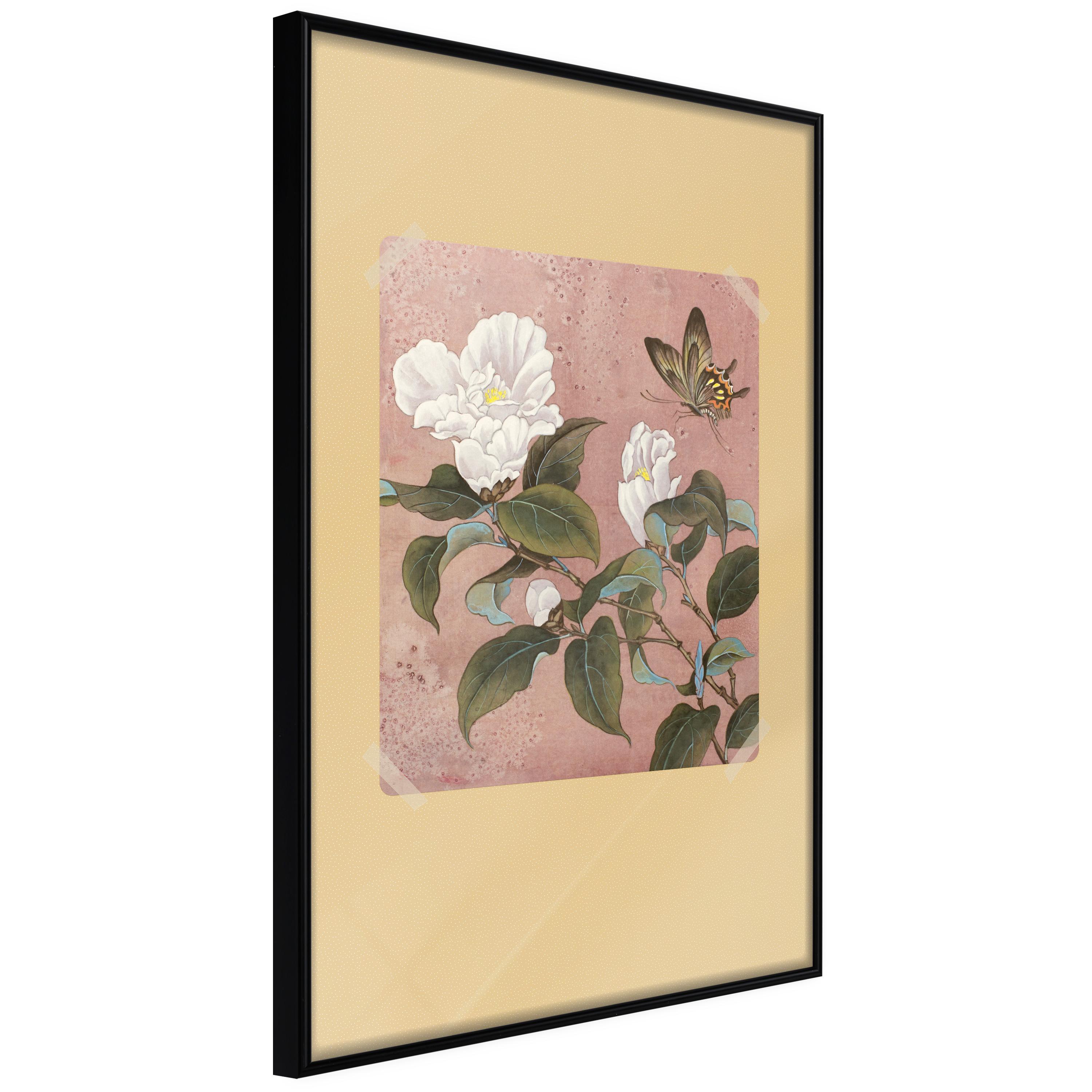 Sort Plakat Azalea Flower Ramme - Boligcenter Plakater  - 5903617111617