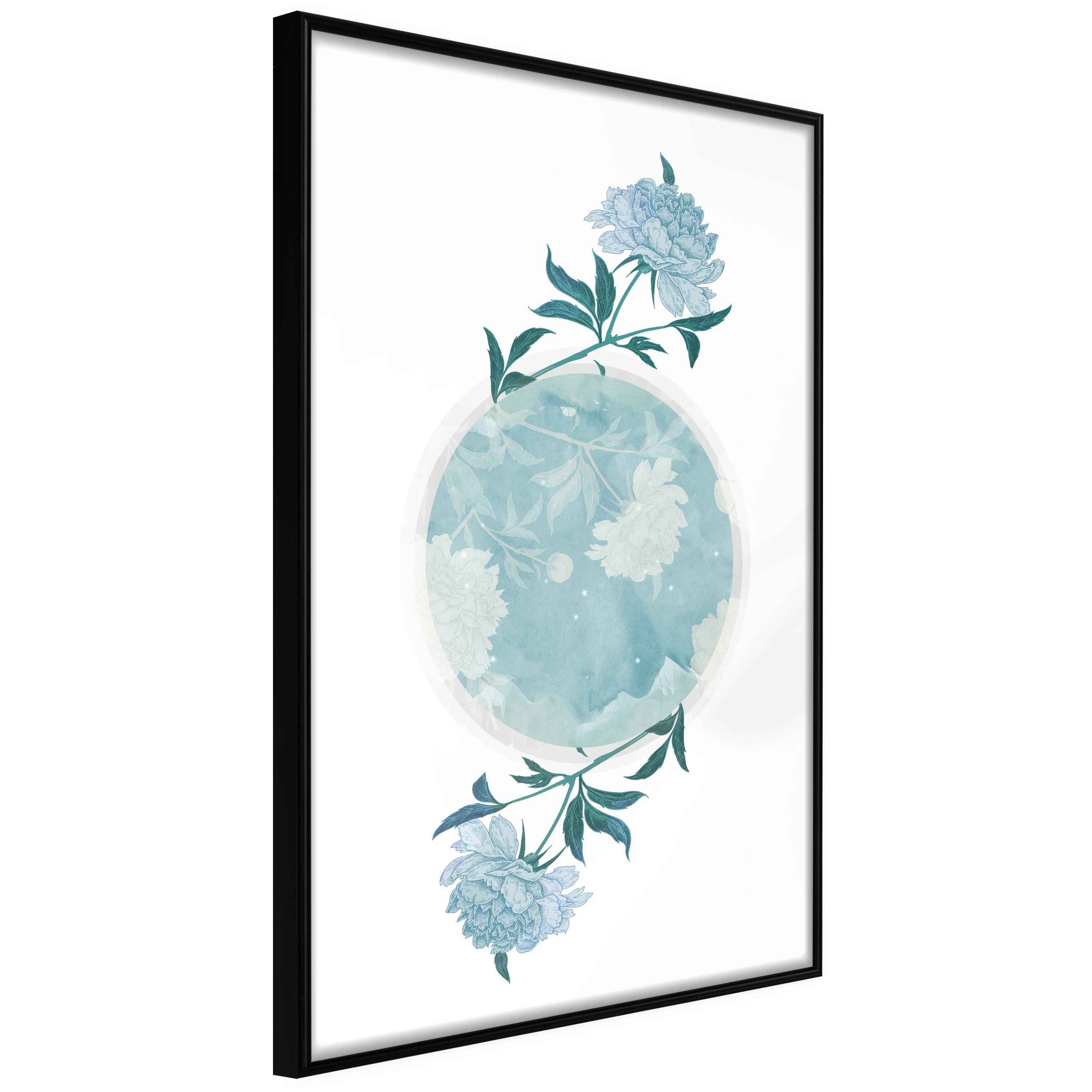 Sort Plakat Floral Planet Ramme - Boligcenter Plakater  - 5904419631716