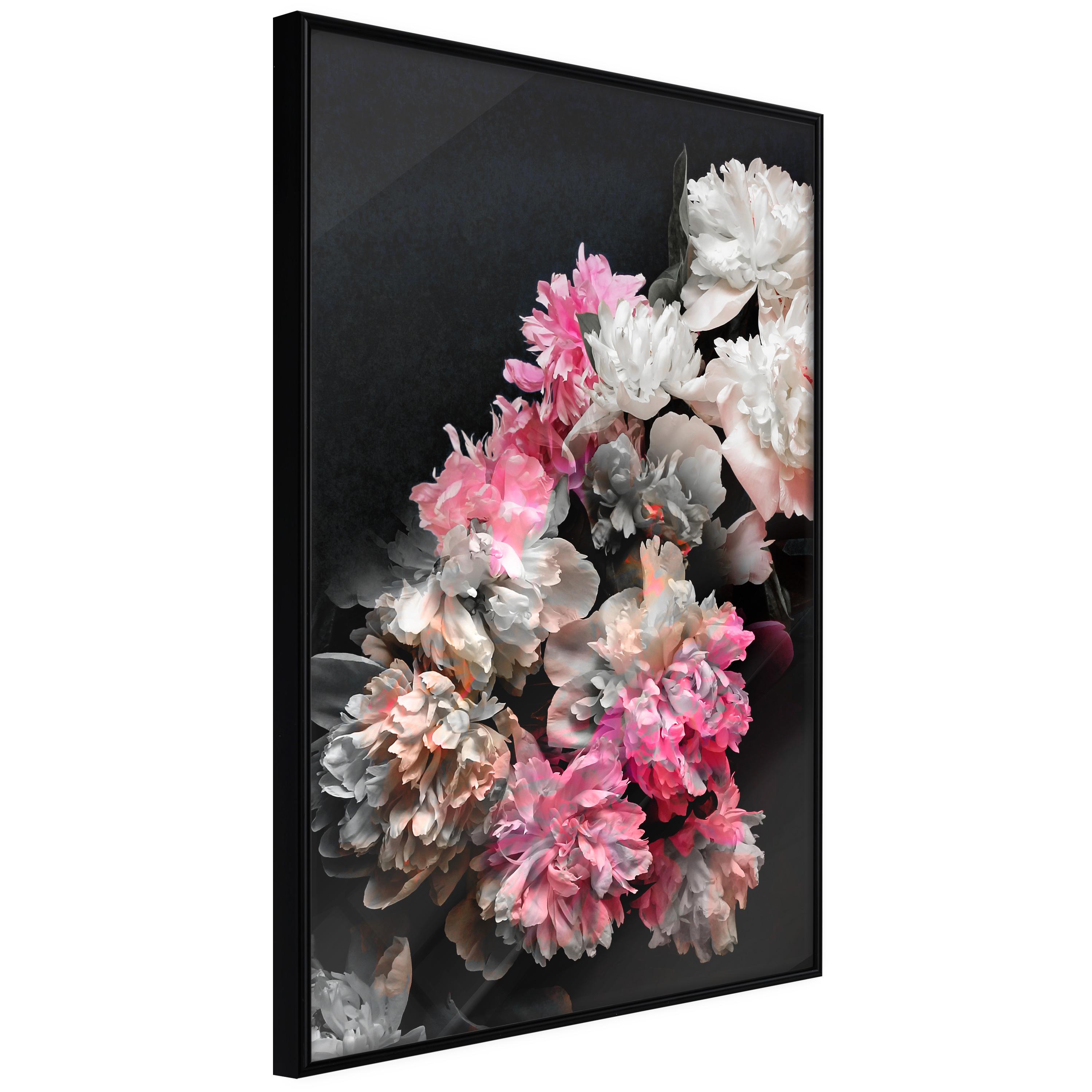 Sort Plakat Bouquet The Dark Ramme - Boligcenter Plakater  - 5904419645751