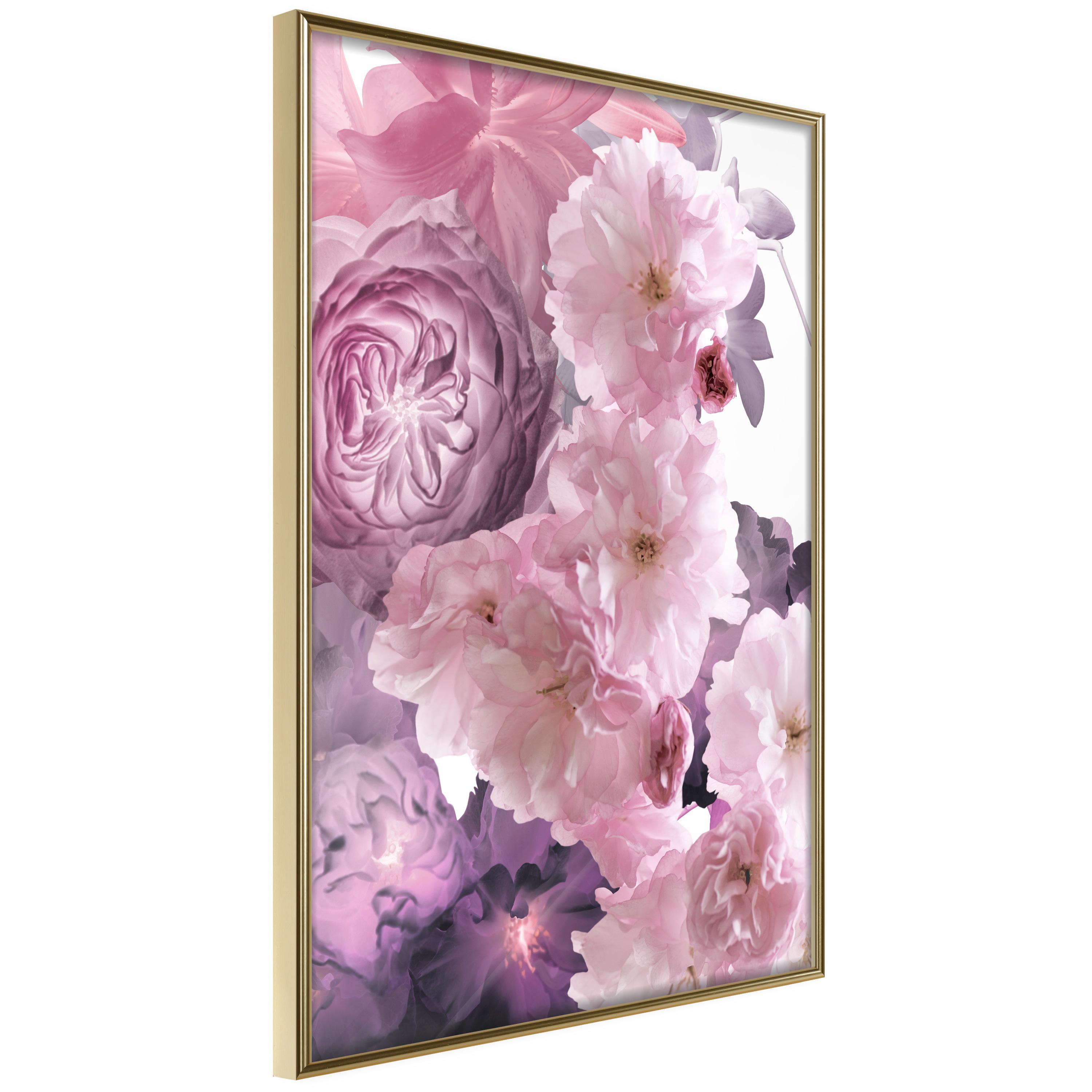 Plakat Fan Flowers Guldramme - Boligcenter Plakater - 5904419694070