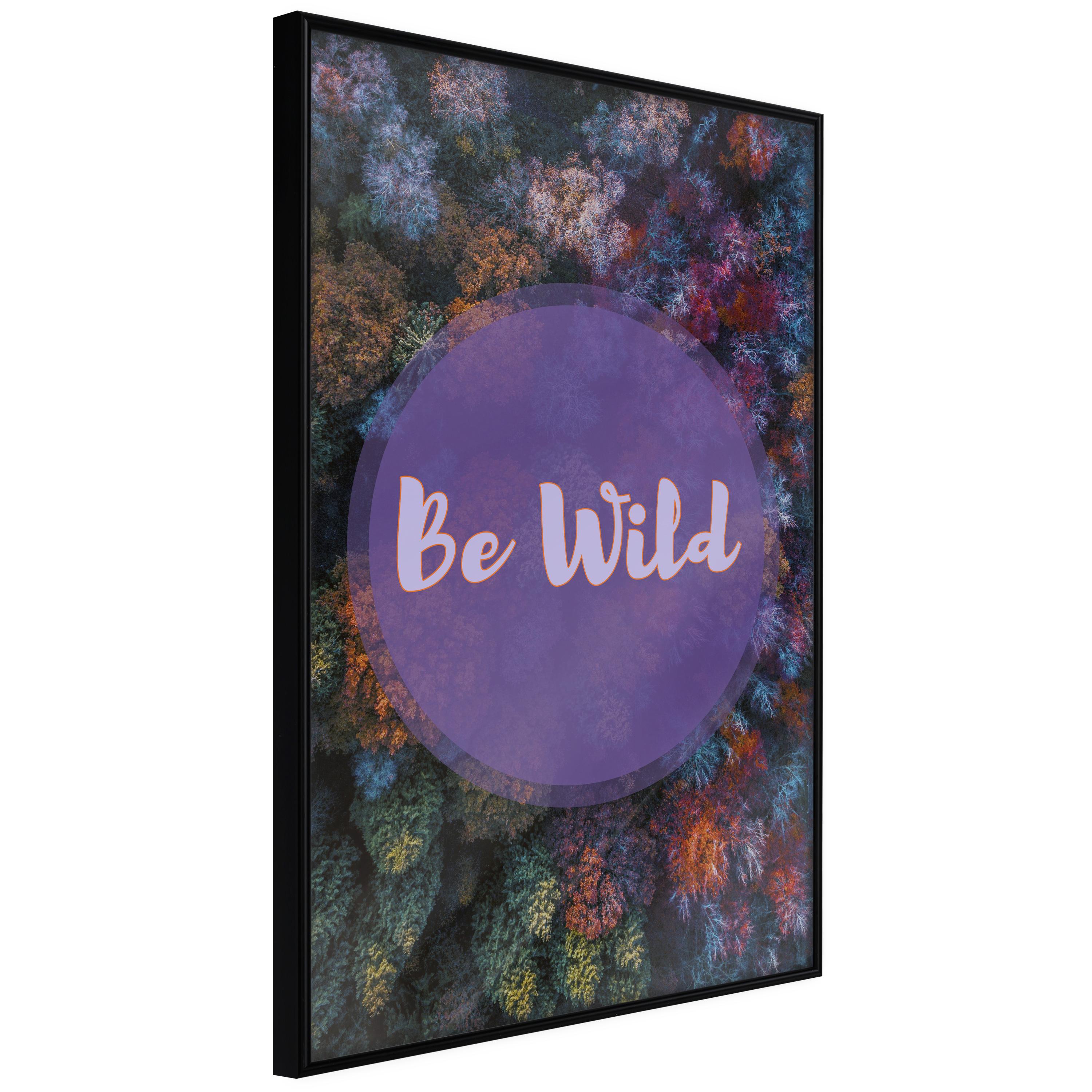 Sort Plakat Wild Ramme - Boligcenter Plakater  - 5903617107832