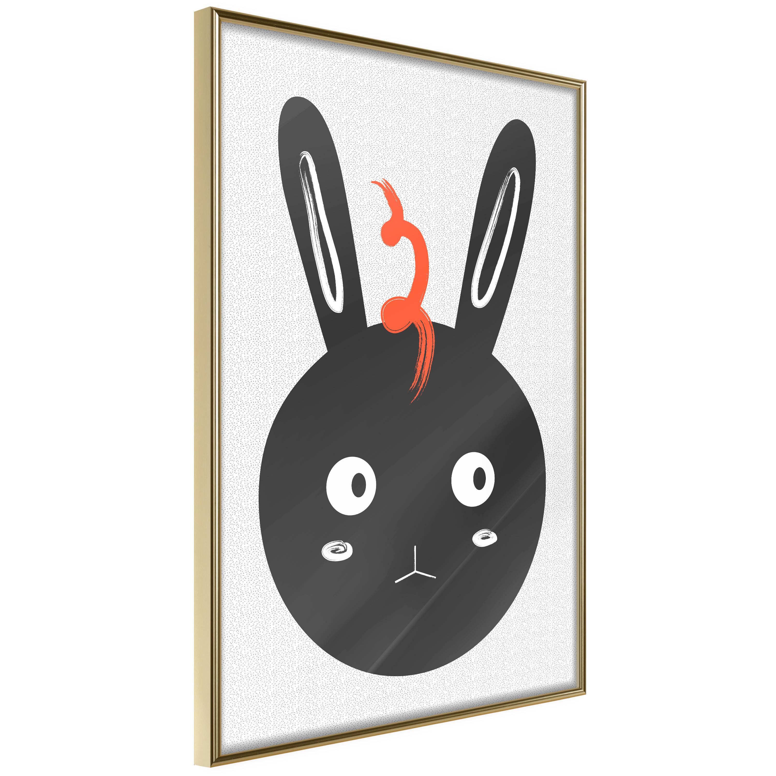 Plakat Rabbit Sees Everything Guldramme - Boligcenter Plakater - 5904419696050