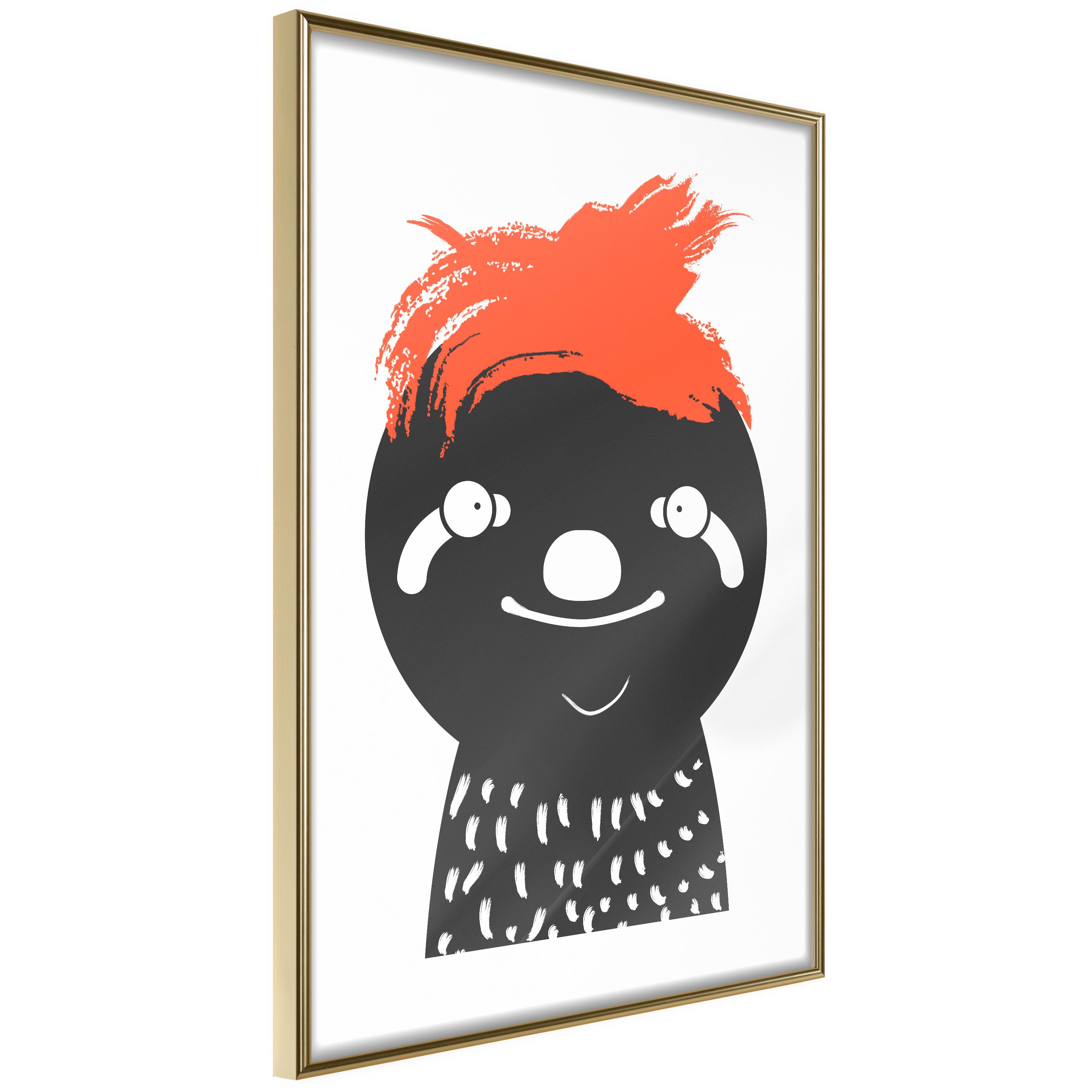 Plakat Crazy Sloth Guldramme - Boligcenter Plakater - 5904419696951