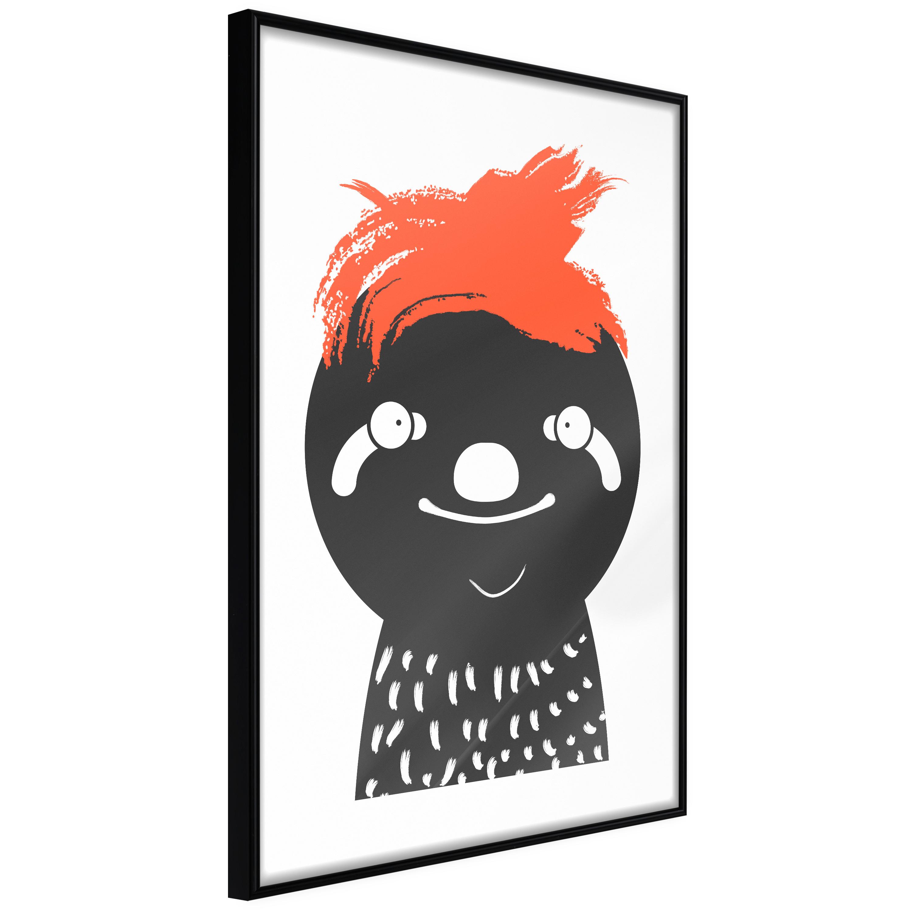 Sort Plakat Crazy Sloth Ramme - Boligcenter Plakater - 5904419697057