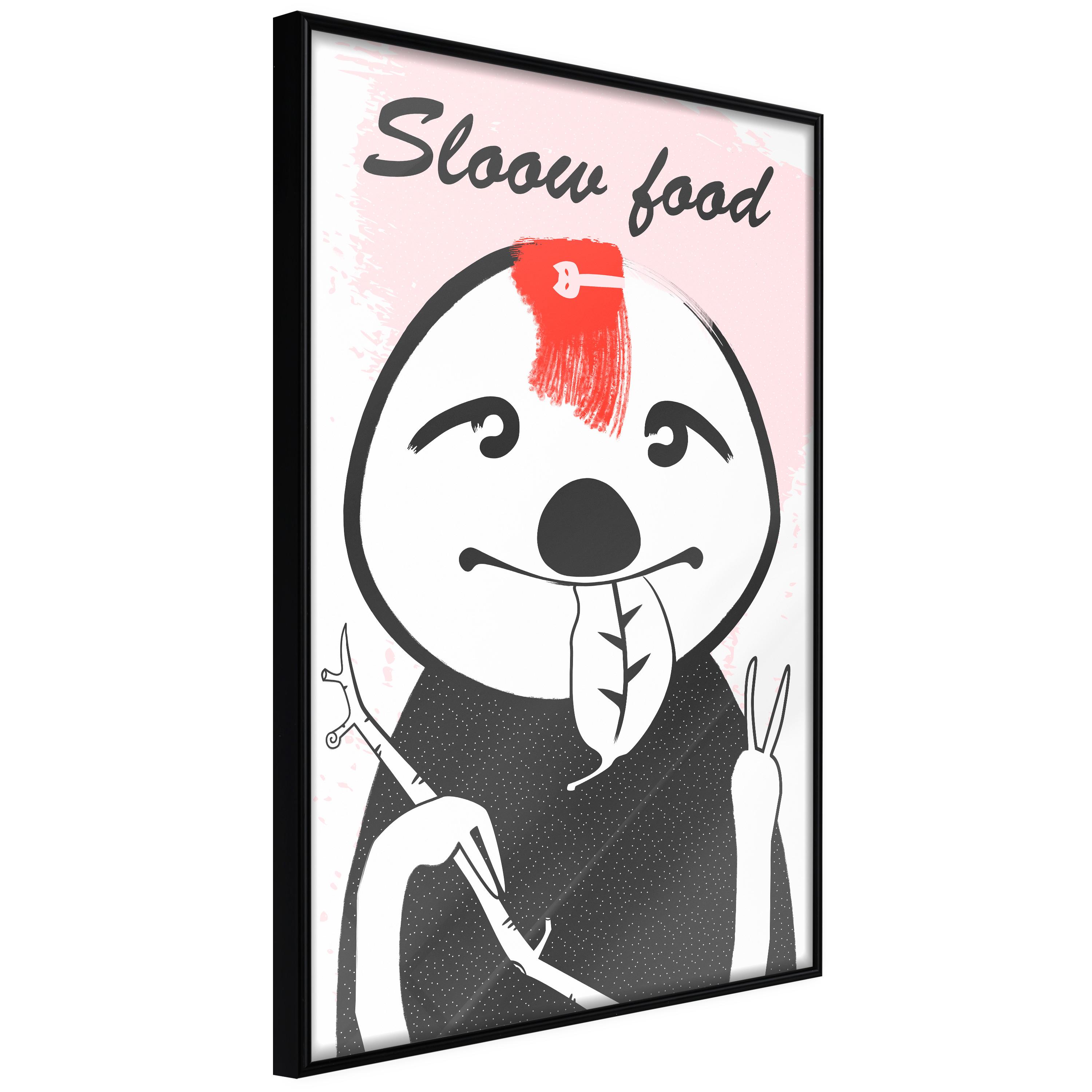 Sort Plakat Sloth Trendsetter Ramme - Boligcenter Plakater  - 5904419697415