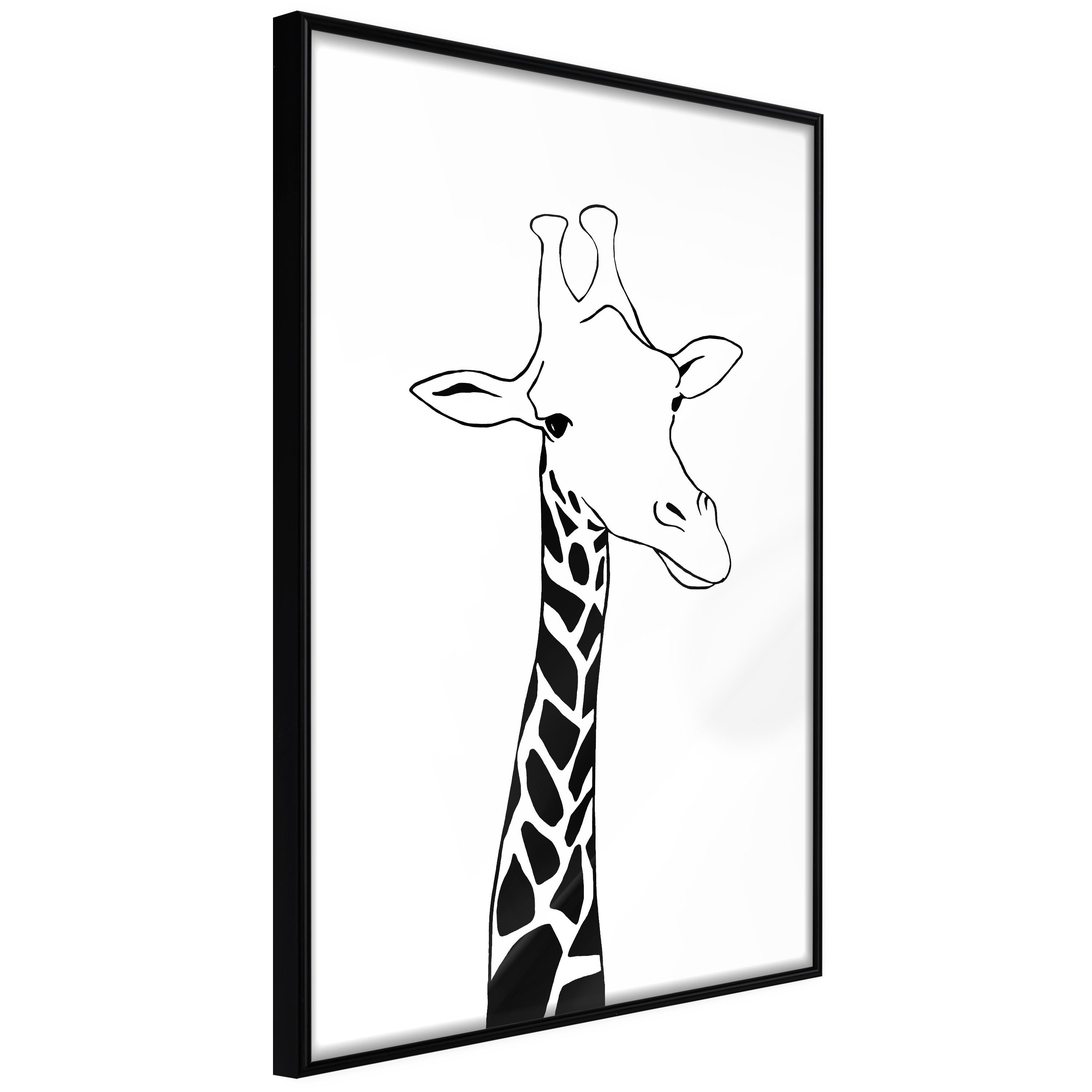 Sort Plakat Plaid Neck Ramme - Boligcenter Plakater  - 5904419755191