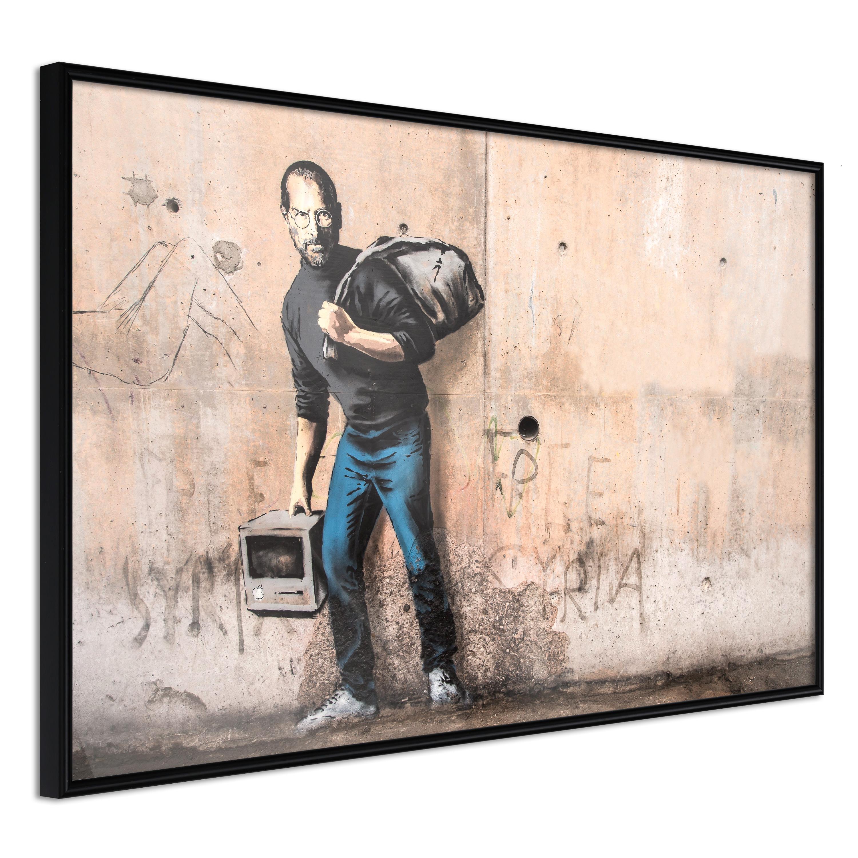 Sort Plakat Steve Ramme - Boligcenter Plakater  - 5901493670402