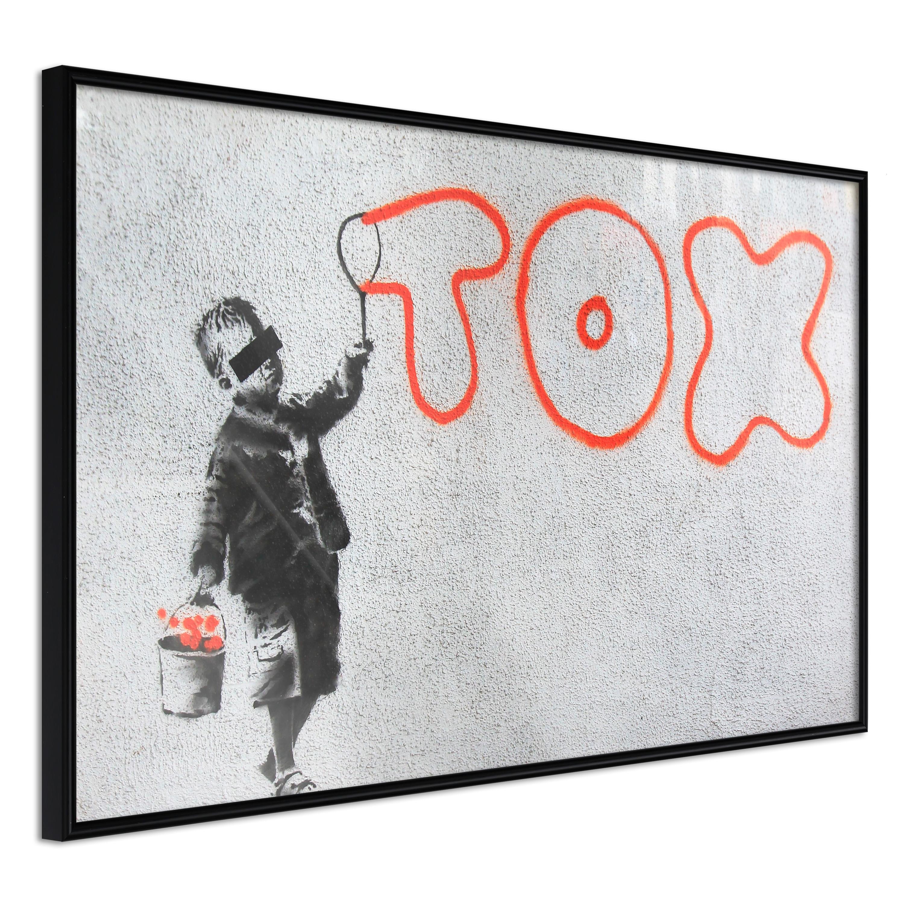 Sort Plakat Toxic Ramme - Boligcenter Plakater  - 5901493670648