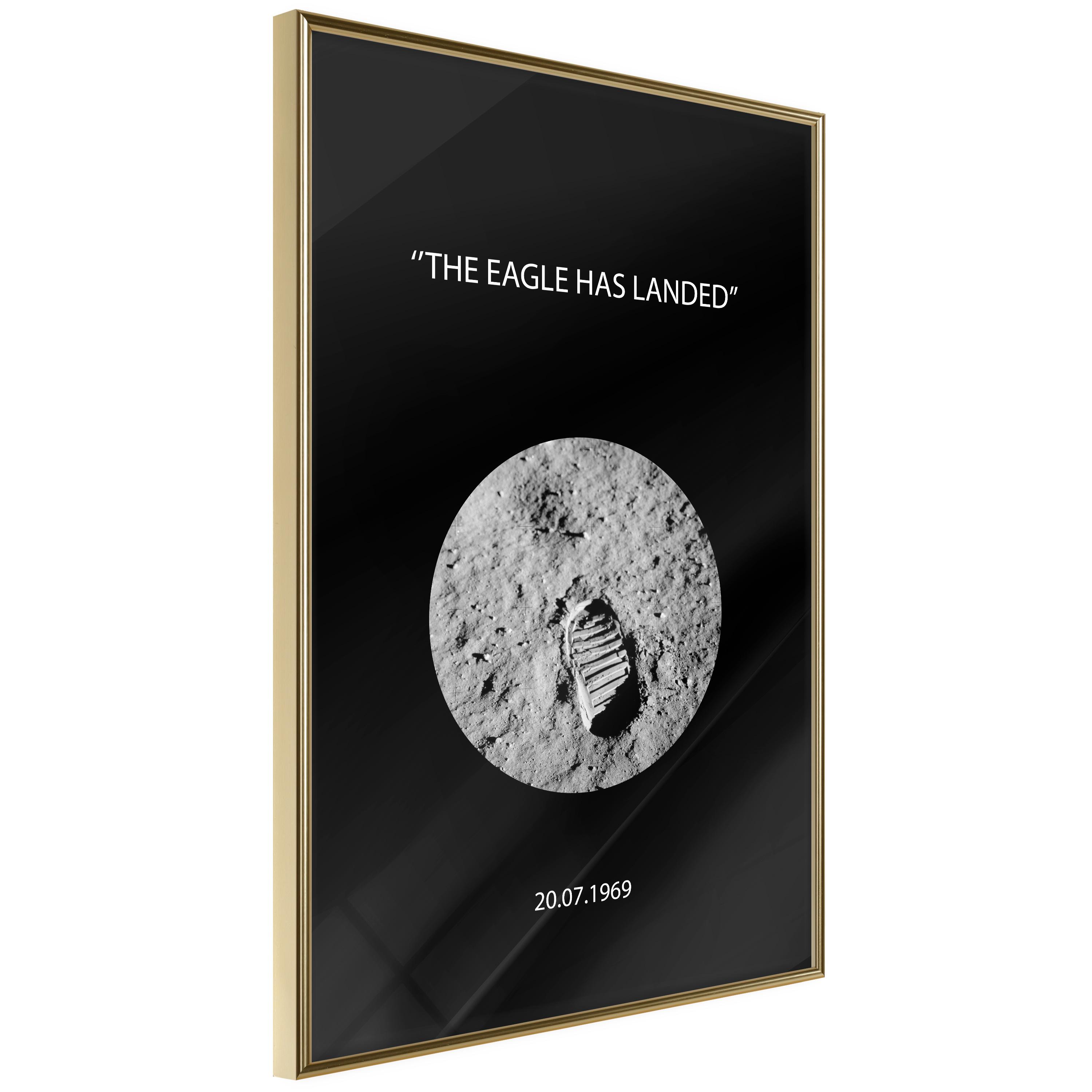 Plakat The Eagle Has Landed Guldramme - Boligcenter Plakater  - 5904419680752