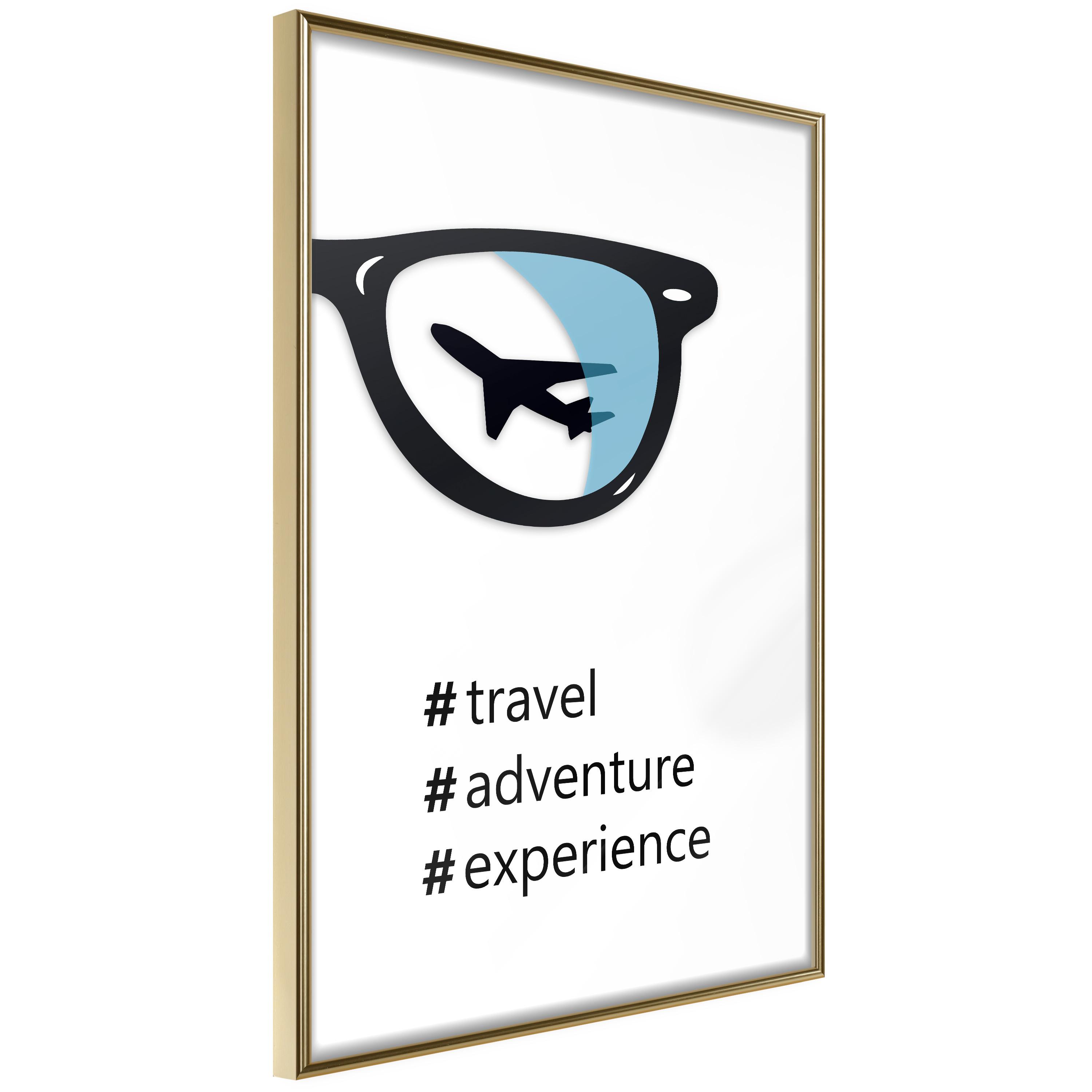Plakat New Experiences Guldramme - Boligcenter Plakater  - 5904419676793