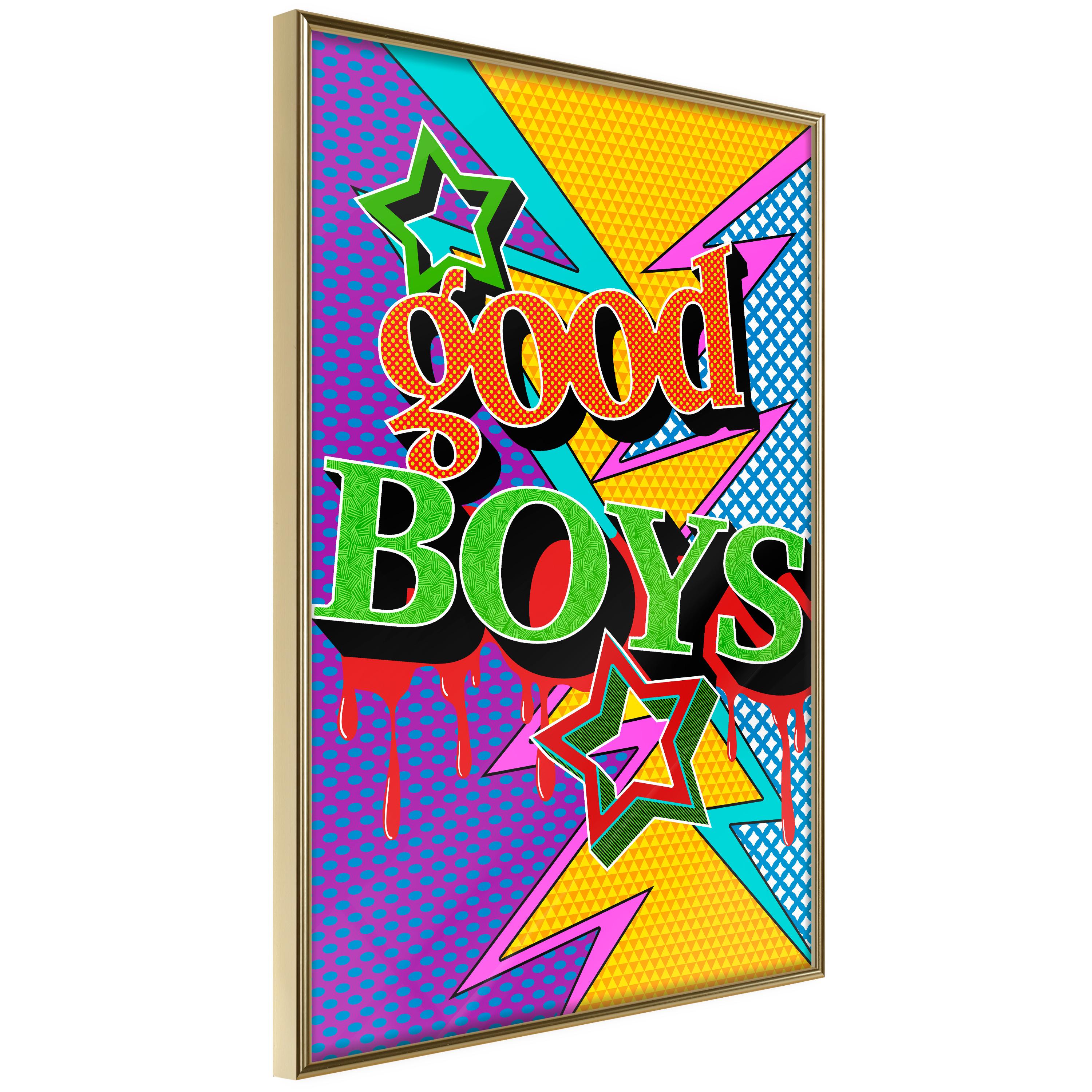 Plakat Good Boys Guldramme - Boligcenter Plakater  - 5904419689755