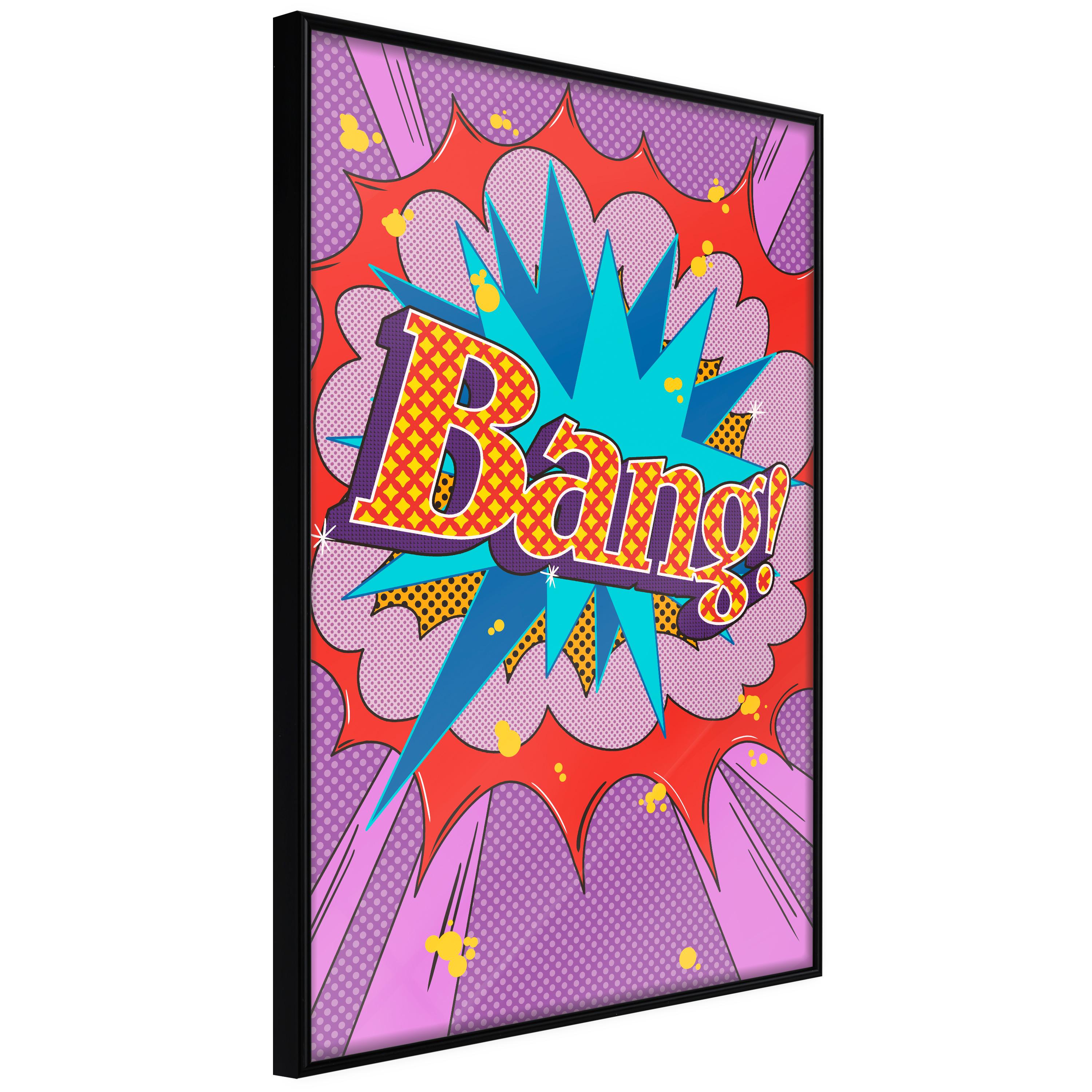 Sort Plakat Bang Ramme - Boligcenter Plakater  - 5904419690034