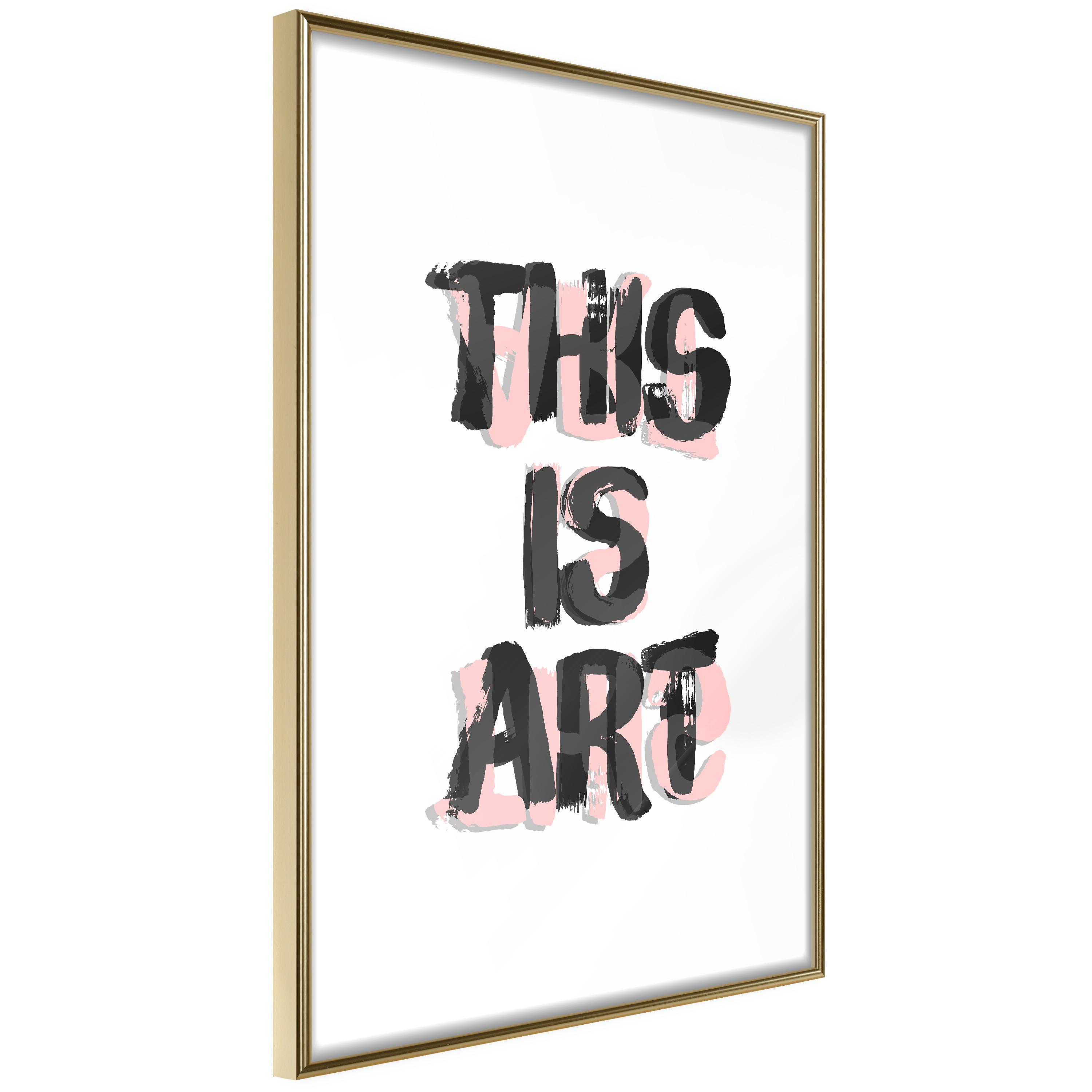 Plakat This Art Guldramme - Boligcenter Plakater - 5904419698931