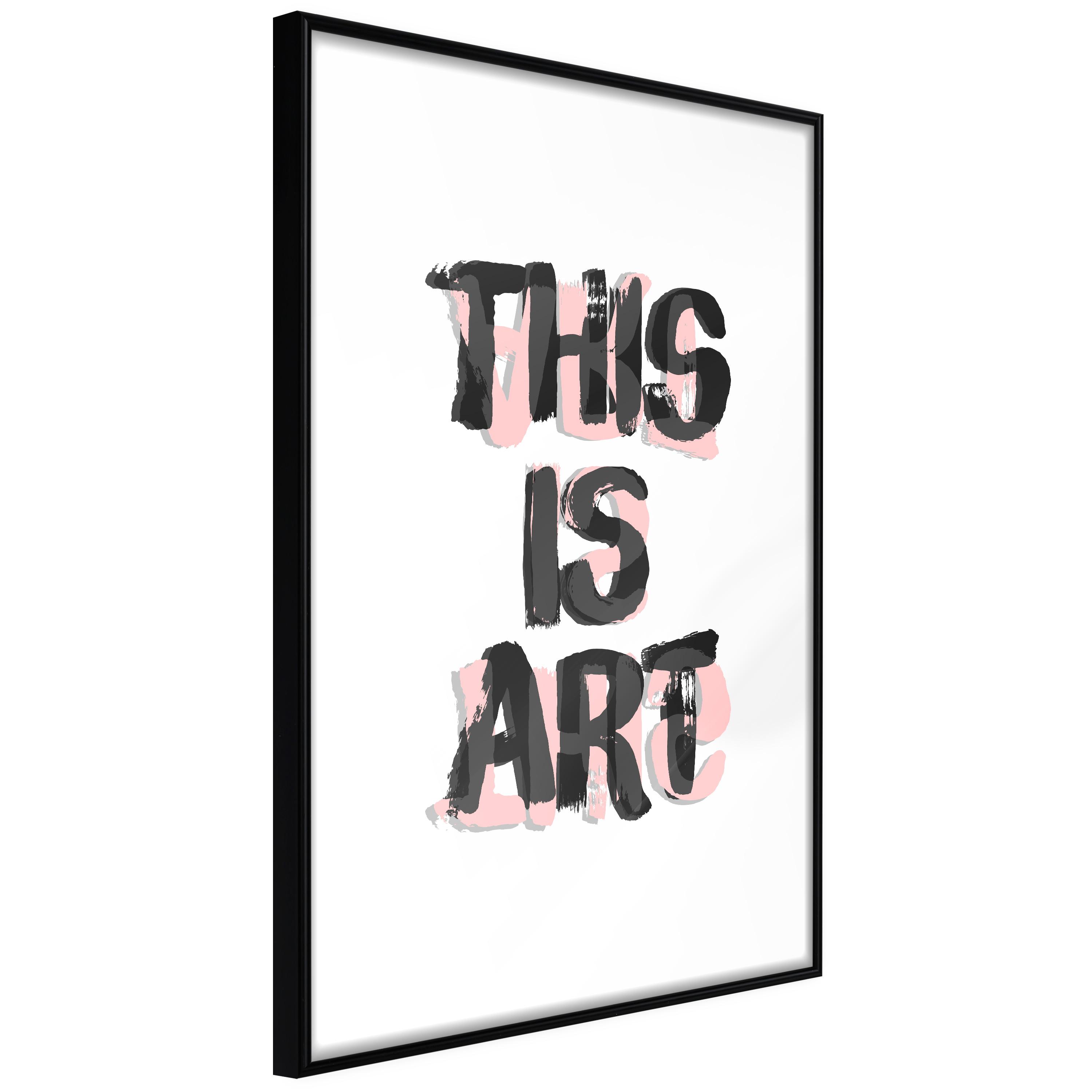 Sort Plakat This Art Ramme - Boligcenter Plakater  - 5904419699037