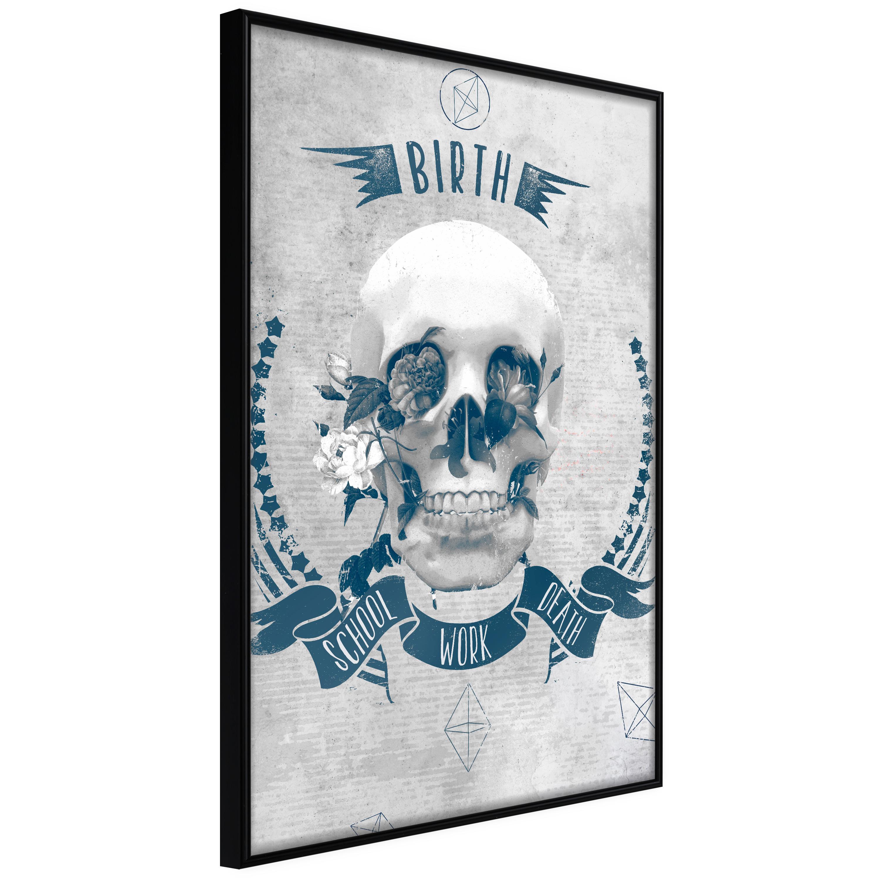 Sort Plakat Life Brutal Ramme - Boligcenter Plakater  - 5904419710558