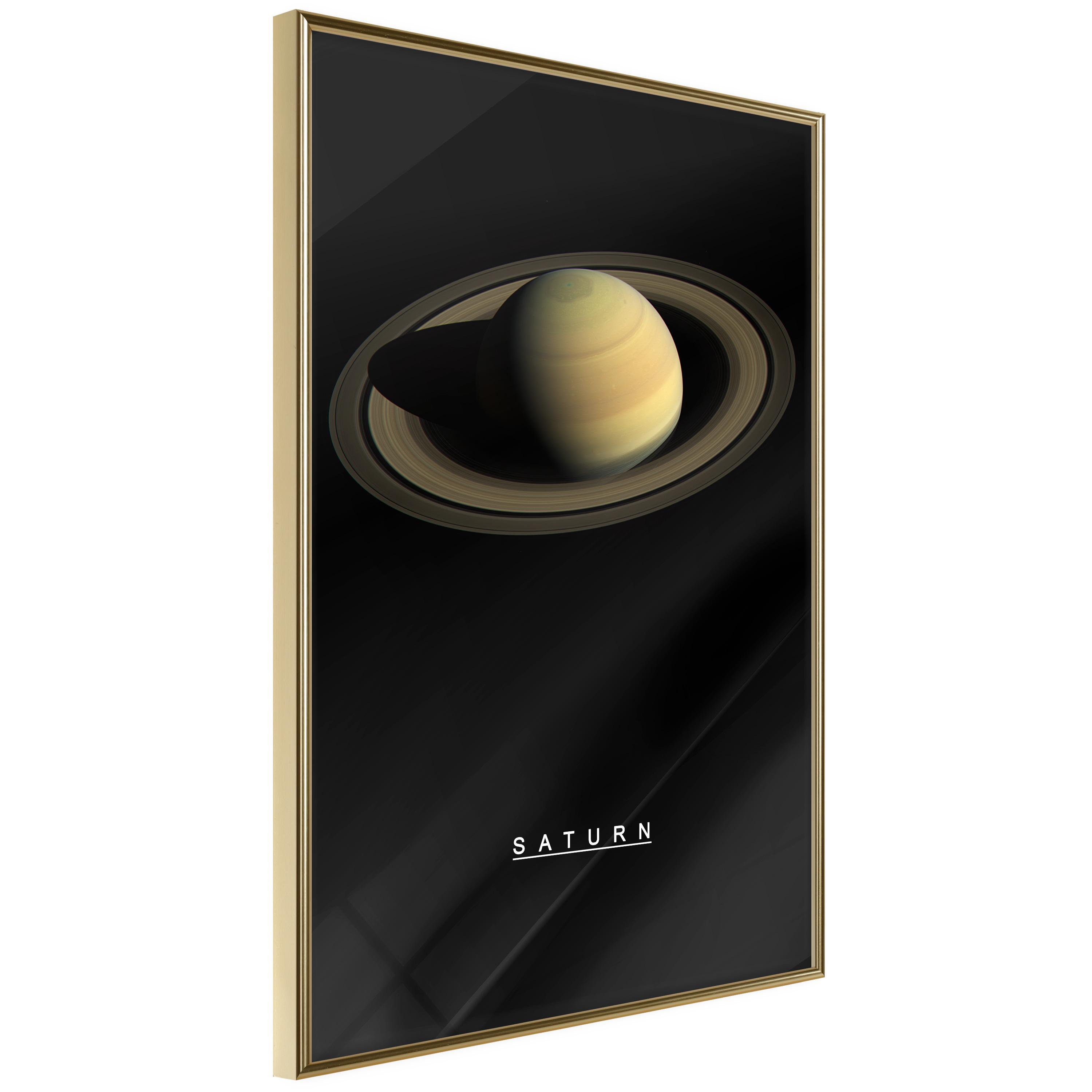 Plakat Saturn Guldramme - Boligcenter Plakater - 5903617096570