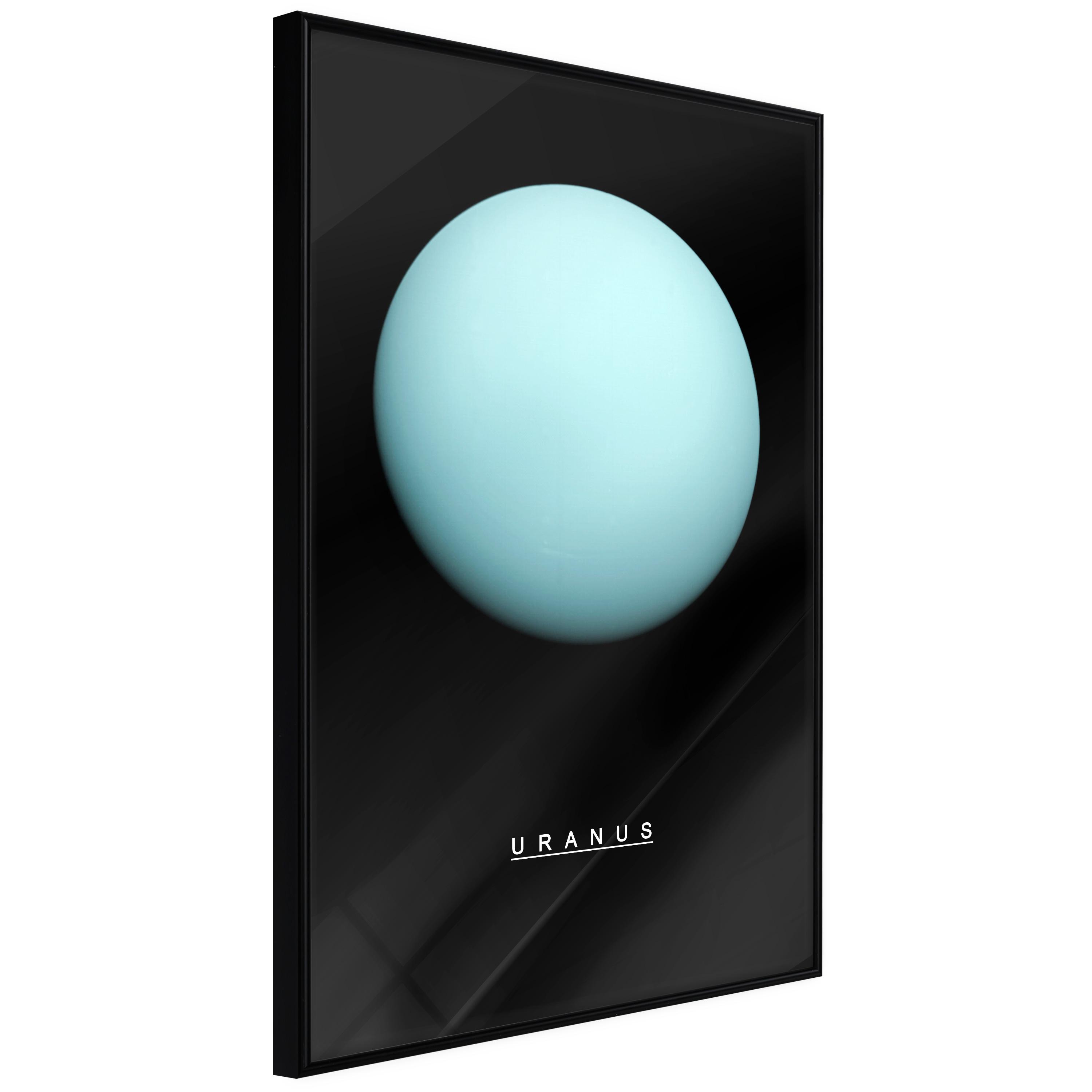 Sort Plakat Uranus Ramme - Boligcenter Plakater  - 5903617096853