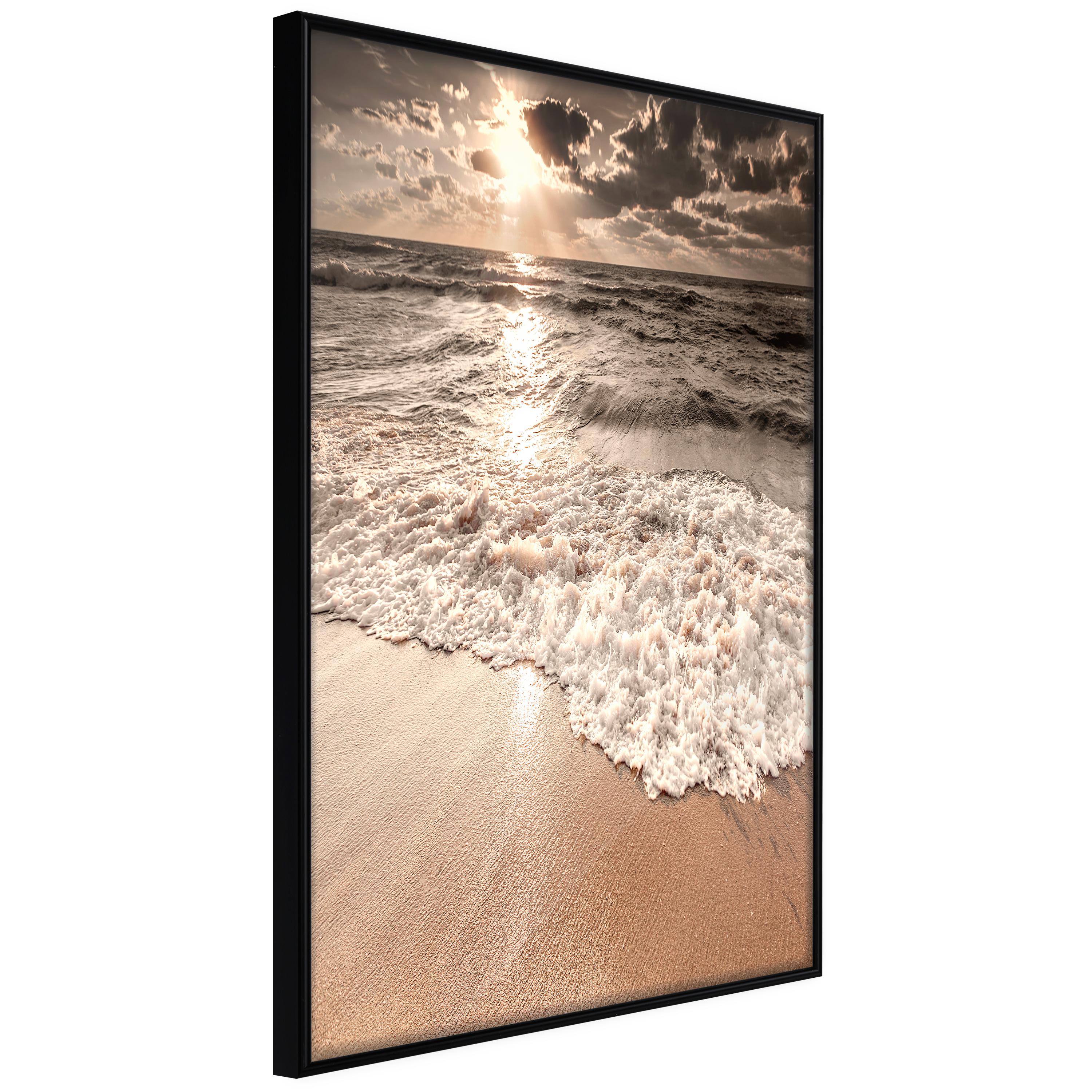 Sort Plakat Space Waves Ramme - Boligcenter Plakater  - 5904419720816