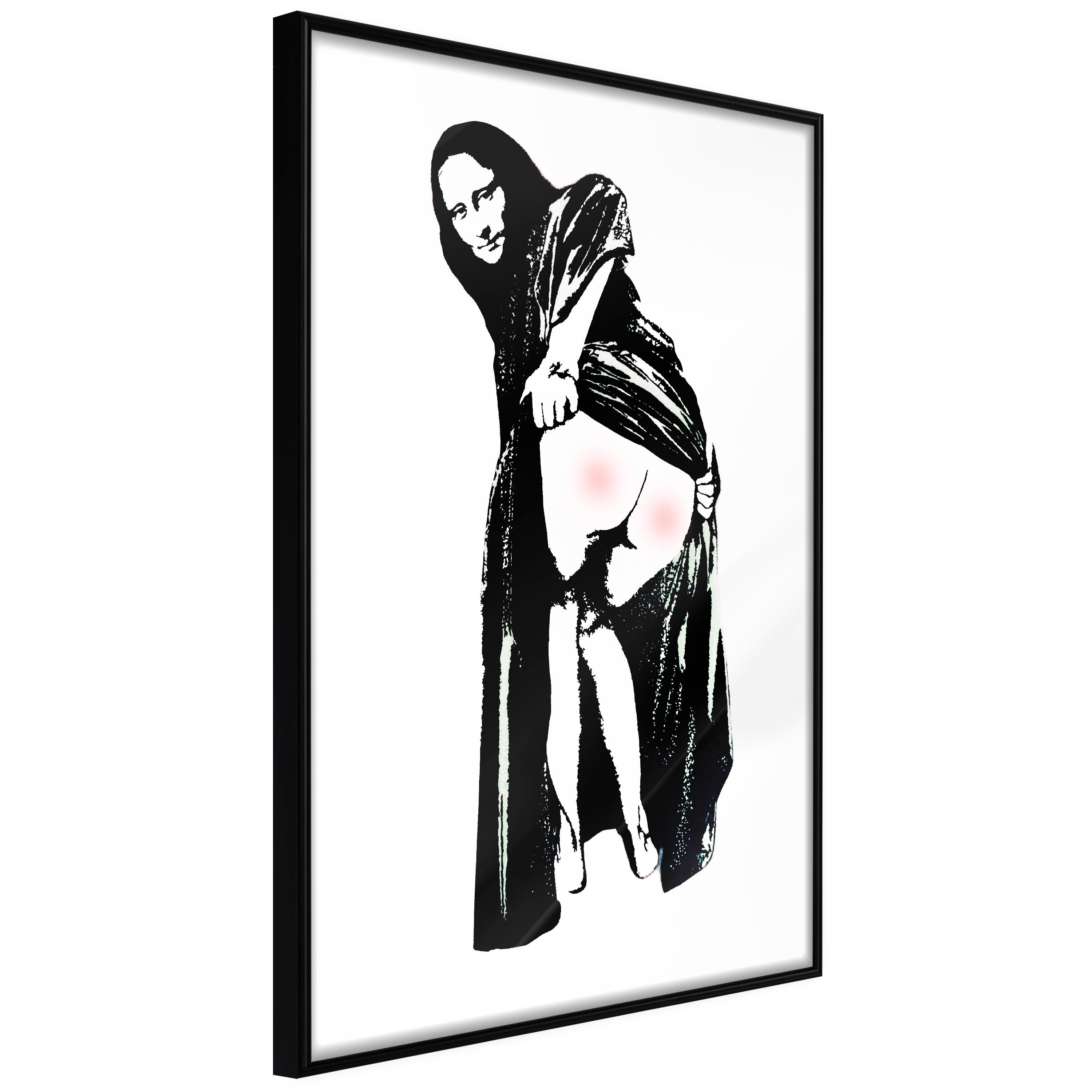 Sort Plakat Painful Sitting Ramme - Boligcenter Plakater  - 5904419660877