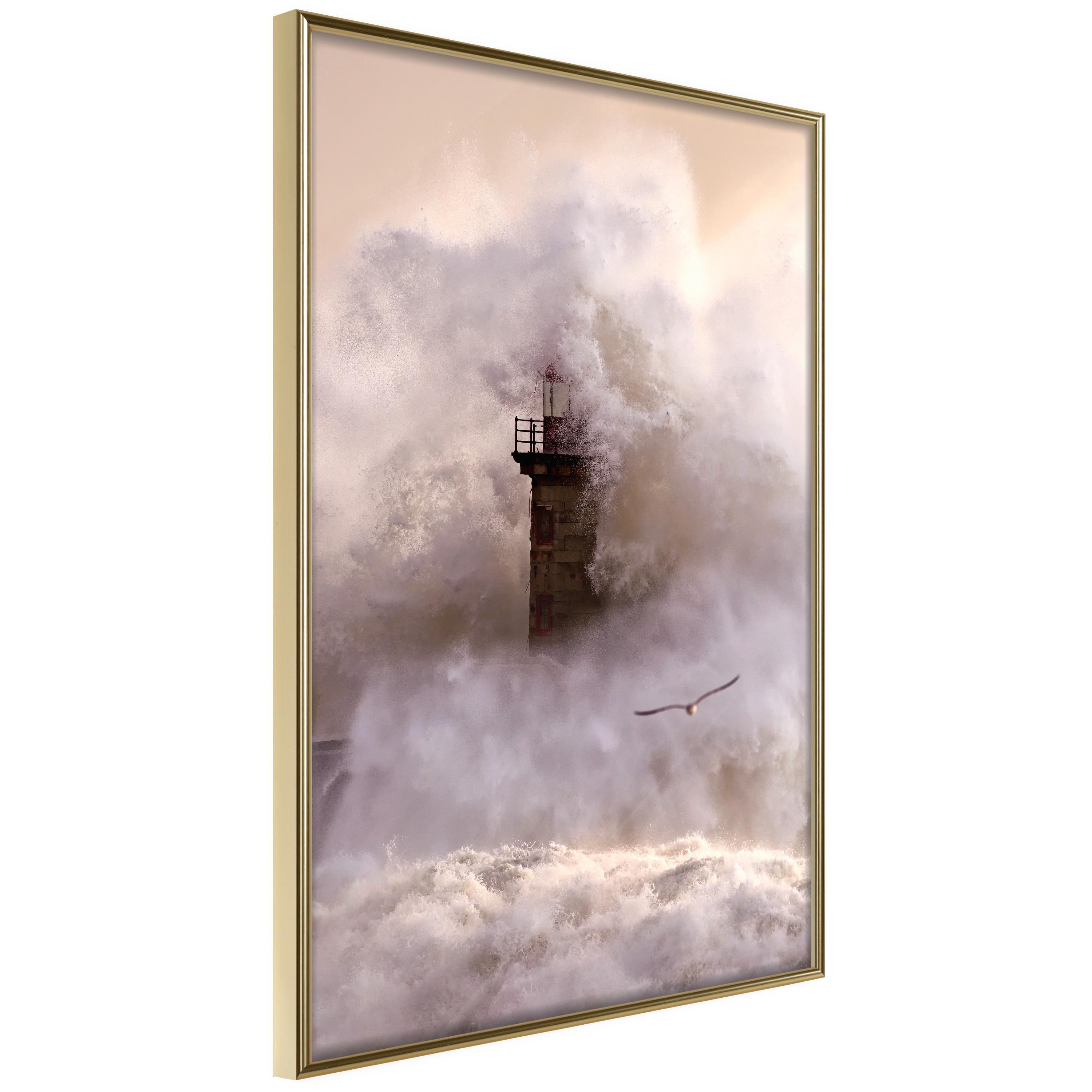 Plakat Storm Guldramme - Boligcenter Plakater - 5901493705883