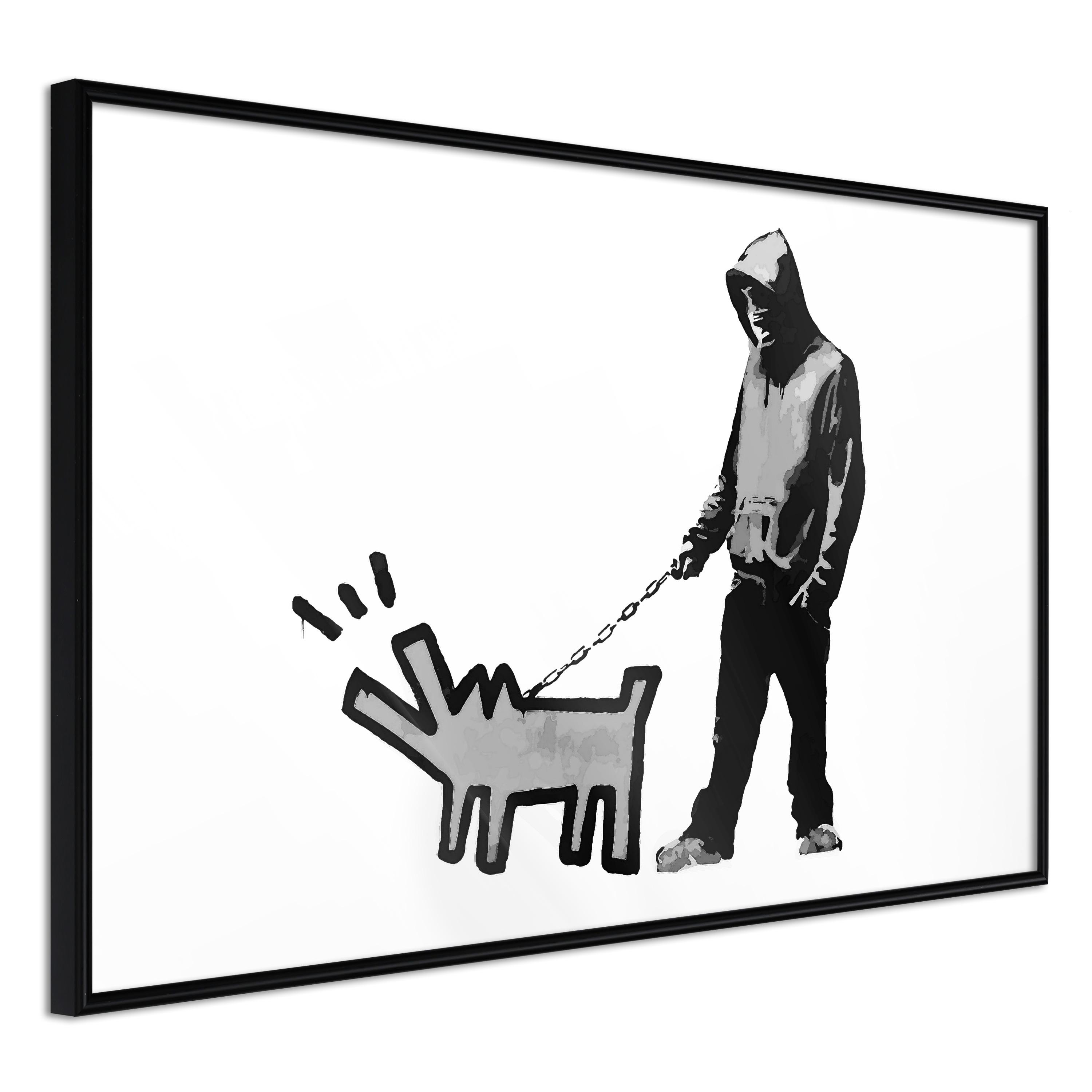 Sort Plakat Dog Art Ramme - Boligcenter Plakater  - 5901493679528