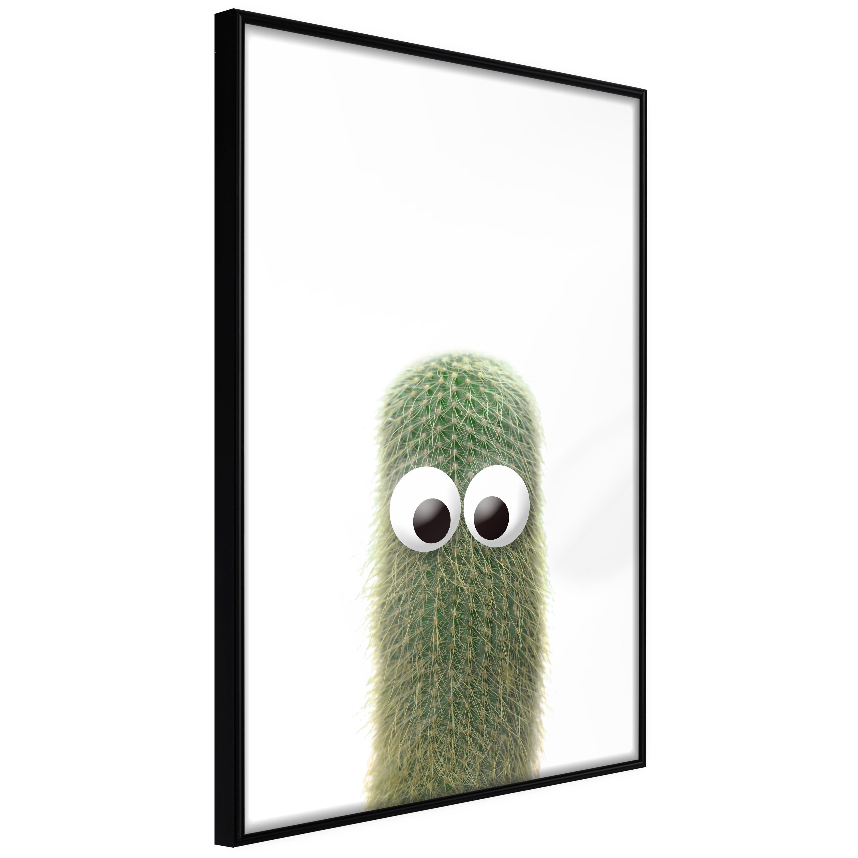Sort Plakat Prickly Friend Ramme - Boligcenter Plakater  - 5903617089114
