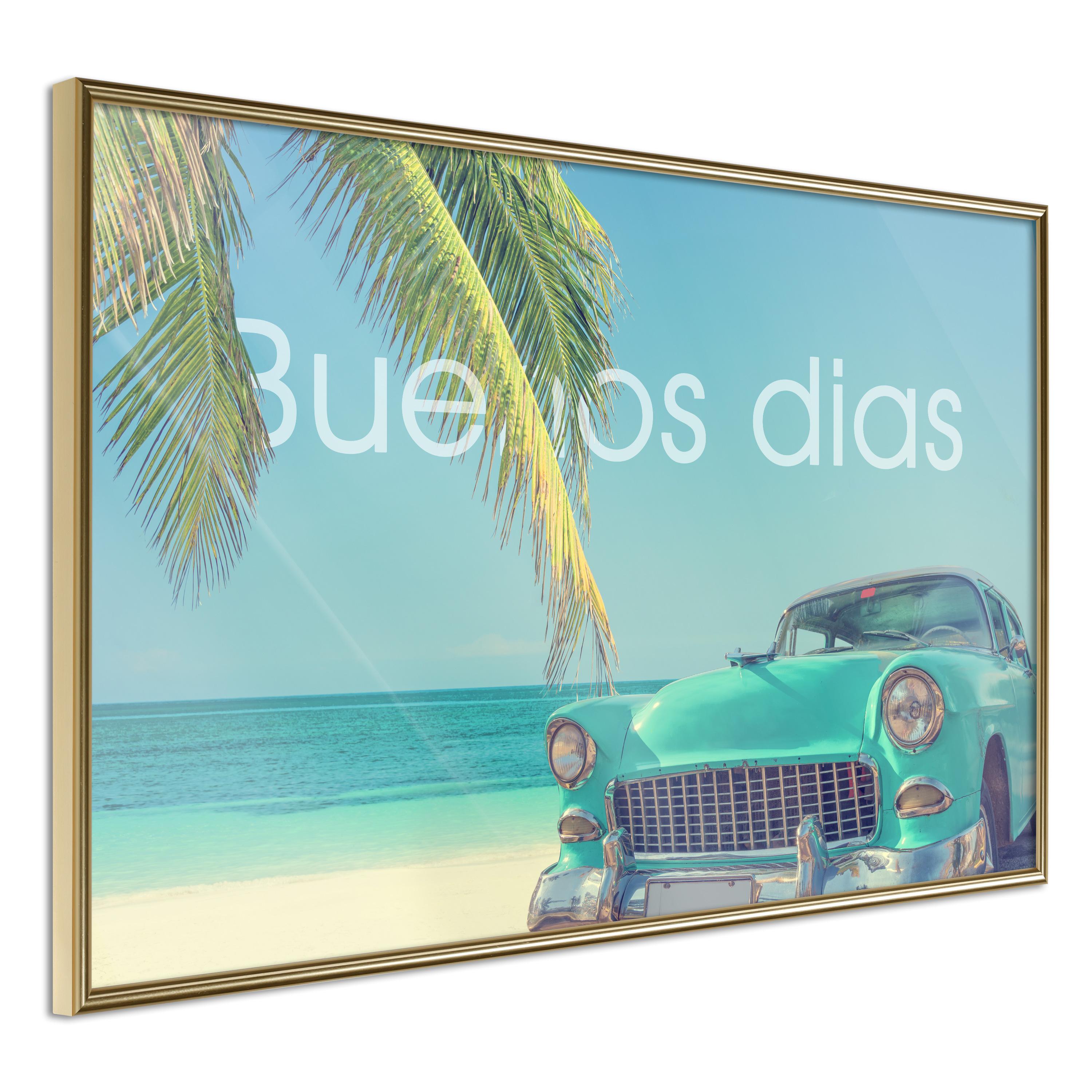 Plakat Buenos Dias Guldramme - Boligcenter Plakater  - 5901493652248