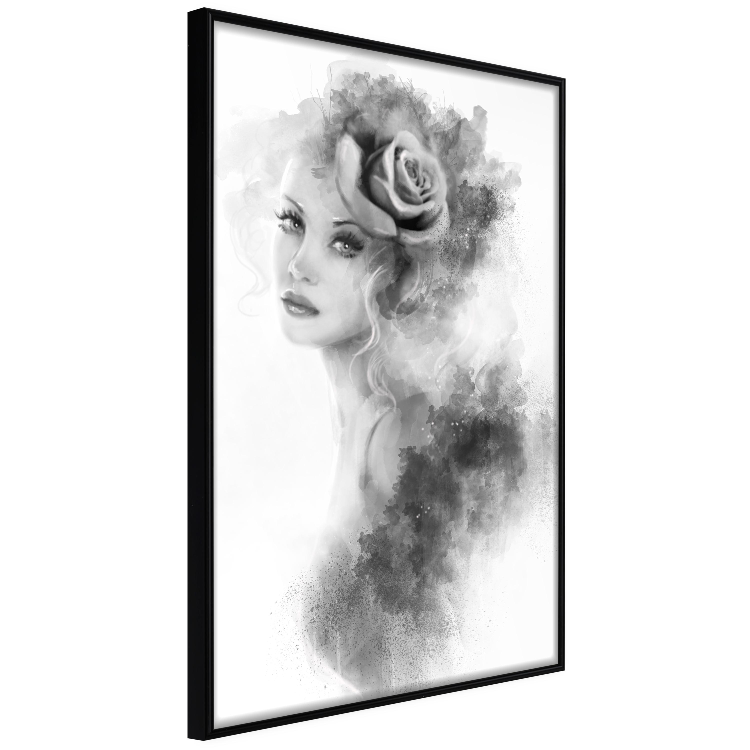 Sort Plakat Watercolor Portrait Ramme - Boligcenter Plakater  - 5901493697522