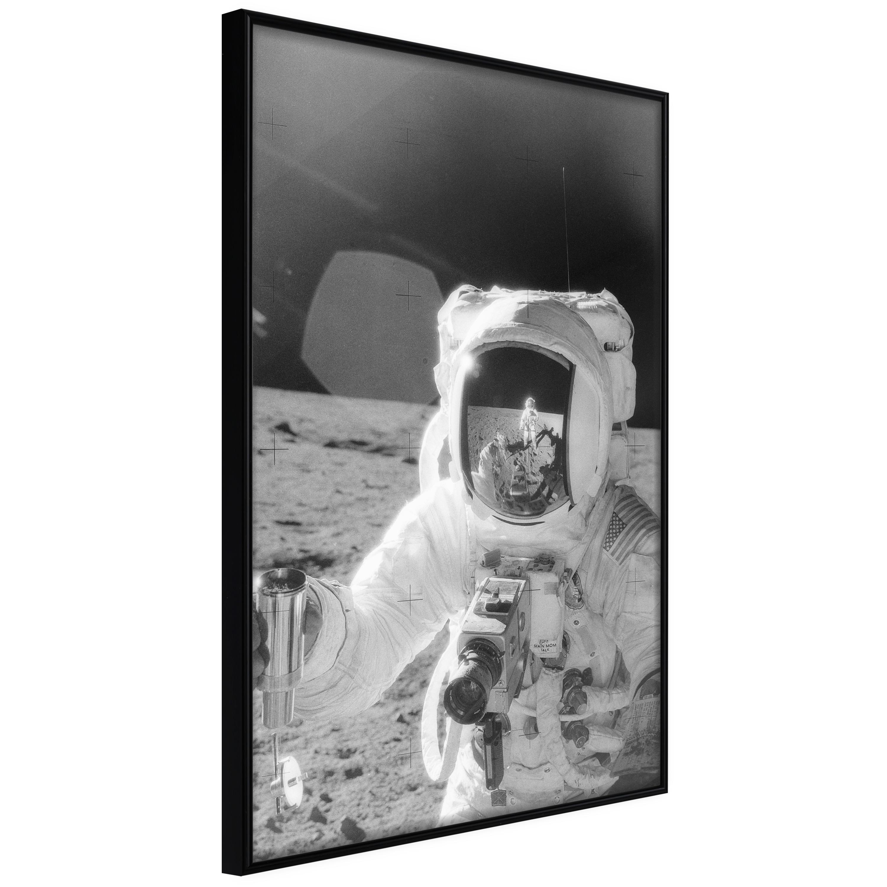 Sort Plakat Profession Astronaut Ramme - Boligcenter Plakater  - 5904419709651